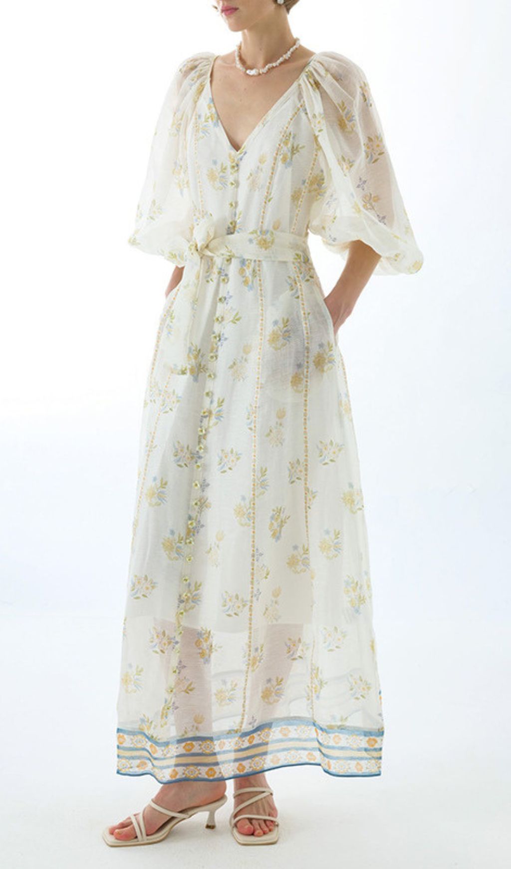 fb6ff4a0c14d58299ab4079228caec9e.jpg Fashionslee Women Jacobo Floral V-Neck Maxi Dress