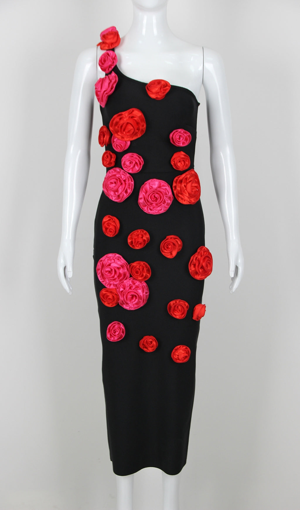 Fashionslee Women Azania One Shoulder Flower Bandage Dress