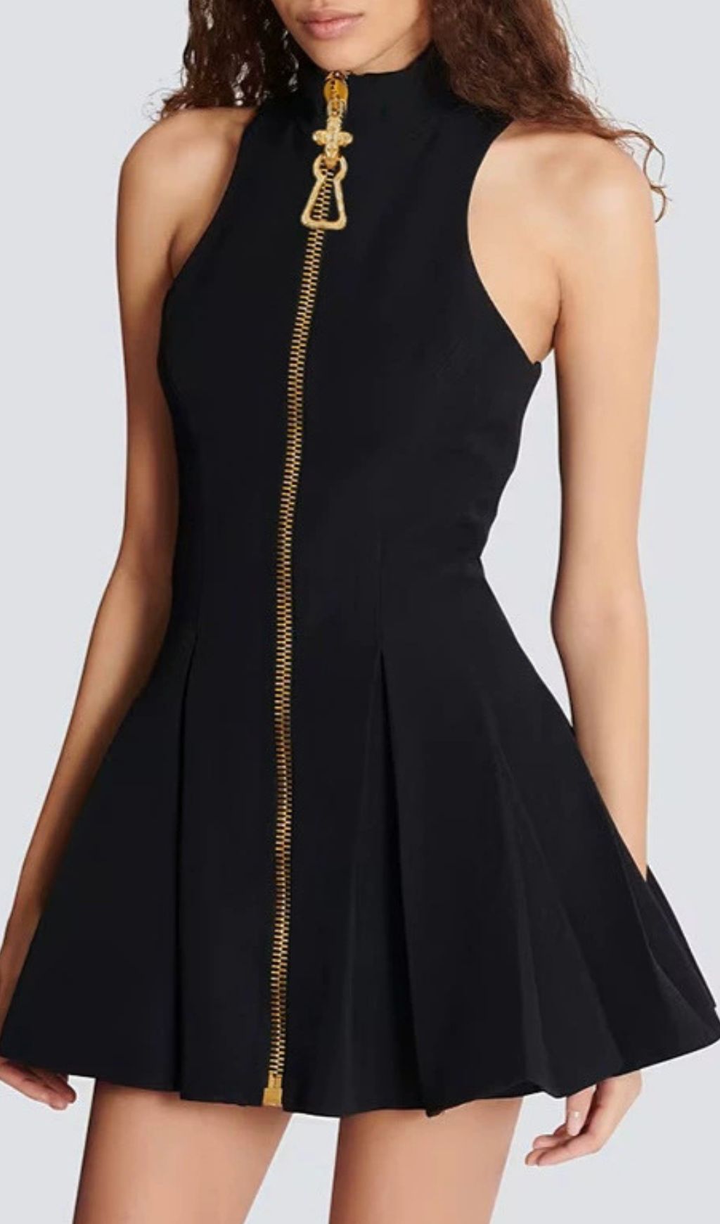Fashionslee Women Idola Black Sleeveless Mini Dress