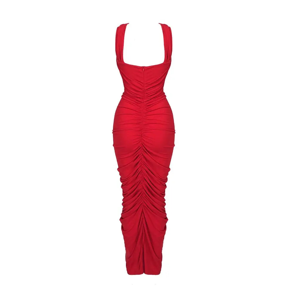fc7d09a664ec136747bcd552a4f56f6c.jpeg Fashionslee Women Halter Cut Out Maxi Dress In Red