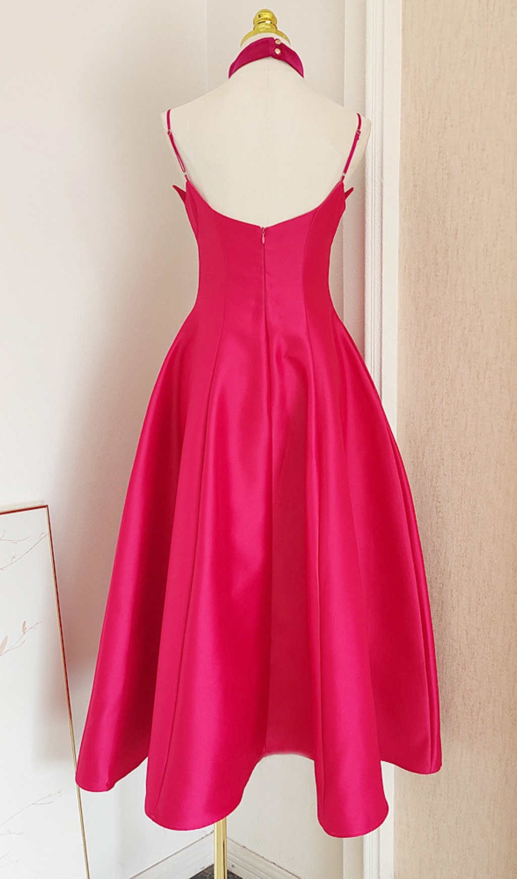 fc8806c81ab9f73e7aaec1406c0ea791.jpg Fashionslee Women Carminda Rose Red Patchwork Midi Dress