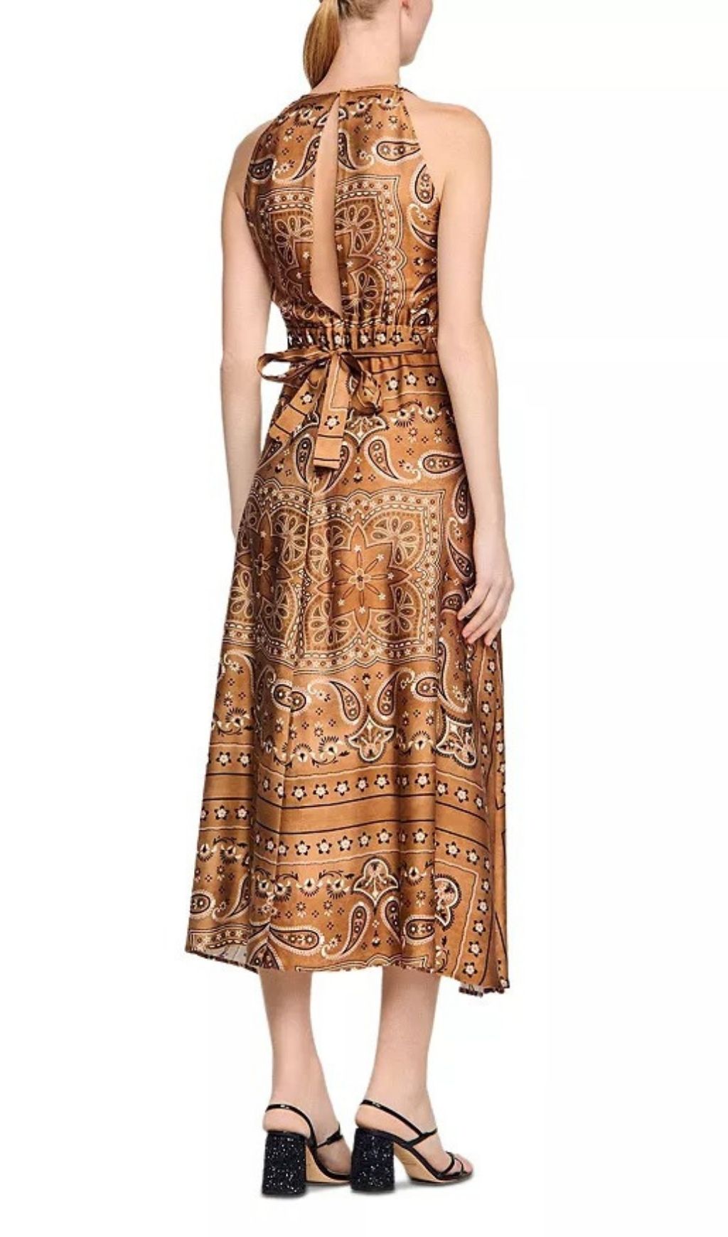 Fashionslee Women Bandana Print Midi Dress