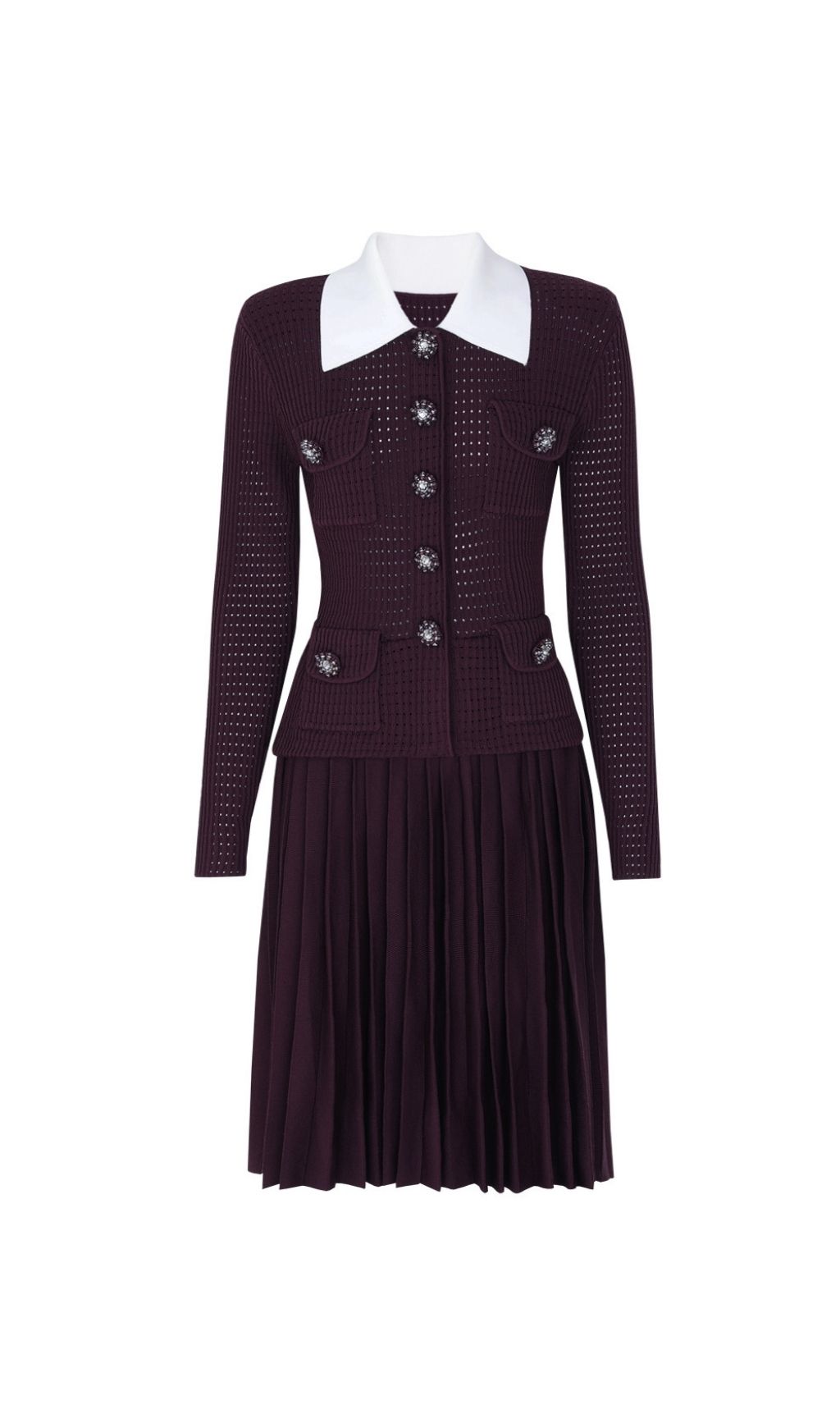 Fashionslee Women Kary Long Sleeve Knit Mini Dress