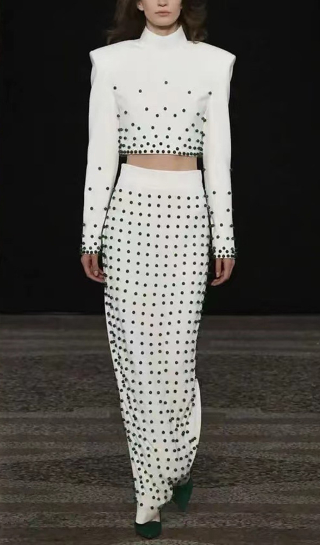 fd07fc6a123b6c936db76078a0a44add.jpg Fashionslee Women Blane White Bead Two-Piece Set