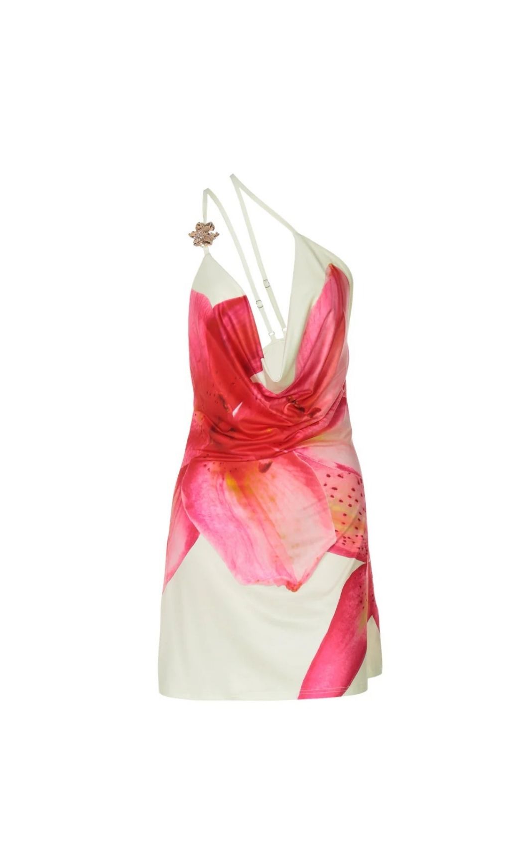 TRENDING COWL NECK FLORAL MINI DRESS - OWNCI TRENDING COWL NECK FLORAL MINI DRESS - OWNCI