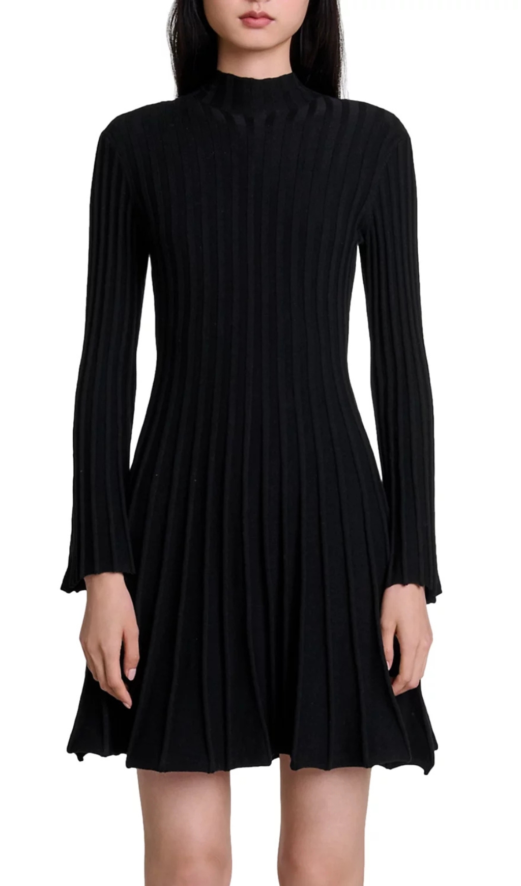 fd4406990a18a9d44853c2b41198927f.jpg Fashionslee Women Raffie Ribbed Flared Dress