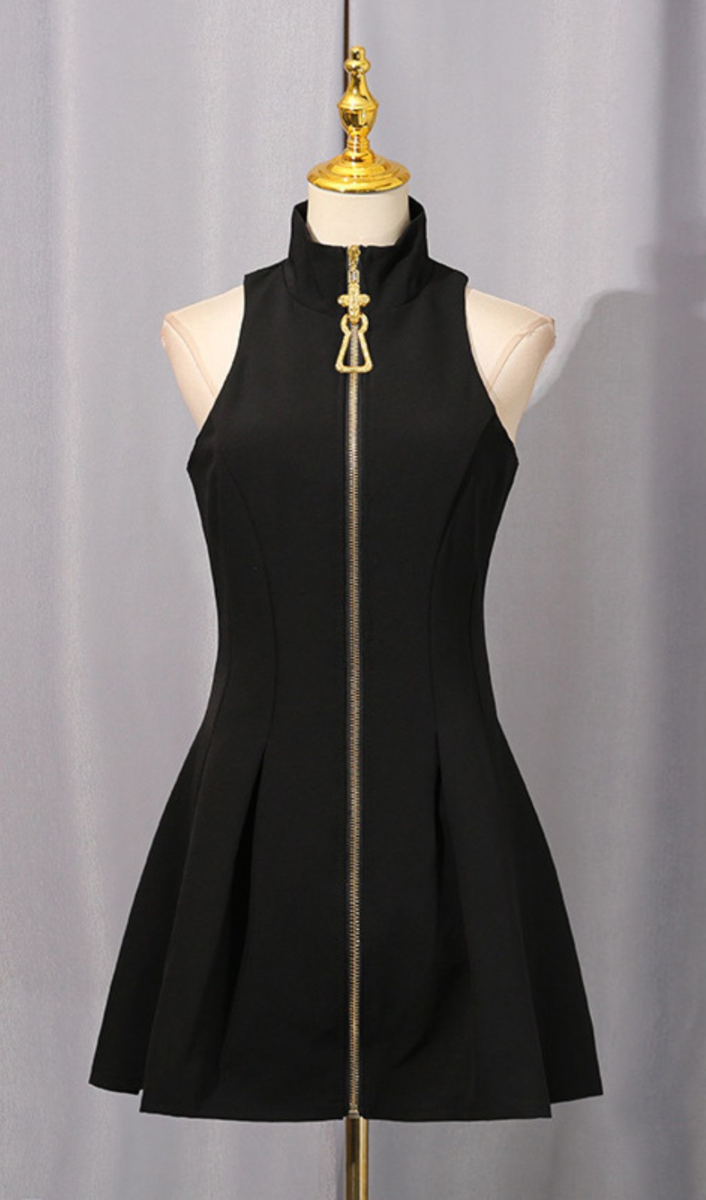 fd529ed3c22401317e6c95b54b8741fb.jpg Fashionslee Women Idola Black Sleeveless Mini Dress