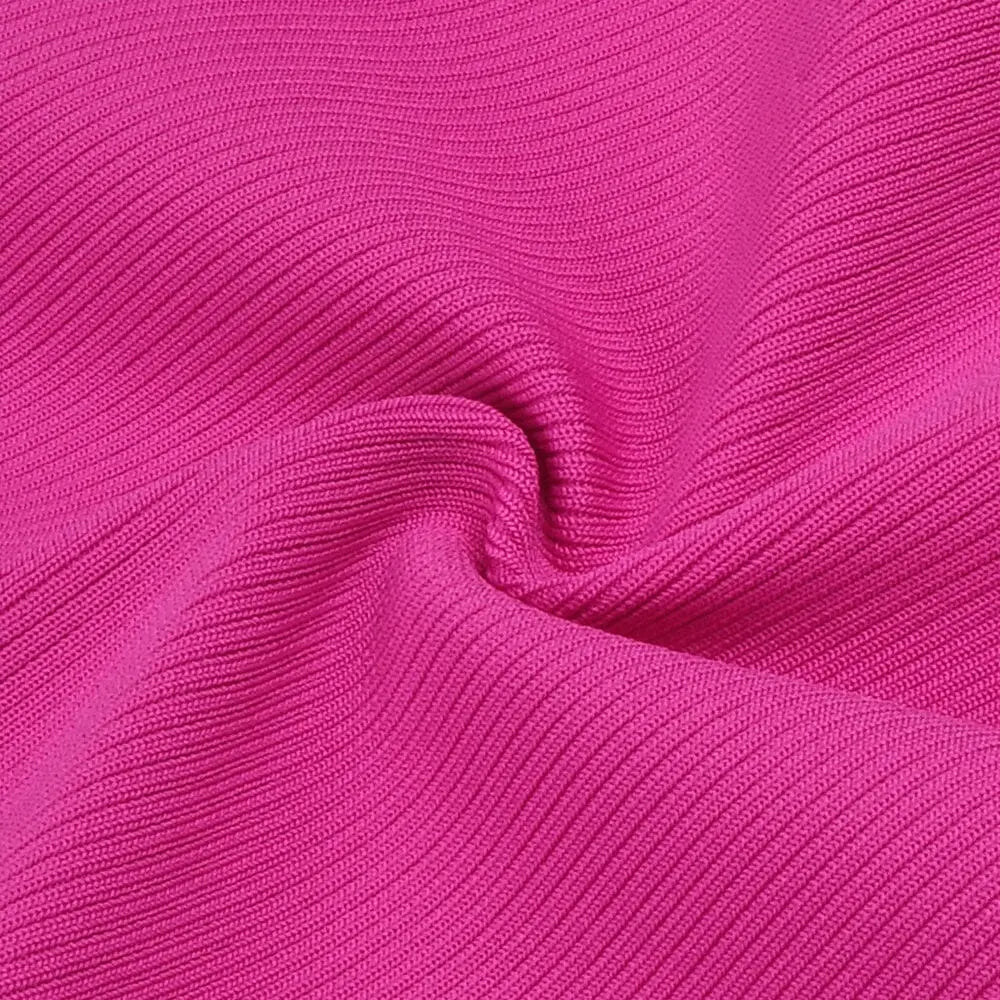 Fashionslee Women Bandage Cut Out Maxi Dress In Pink