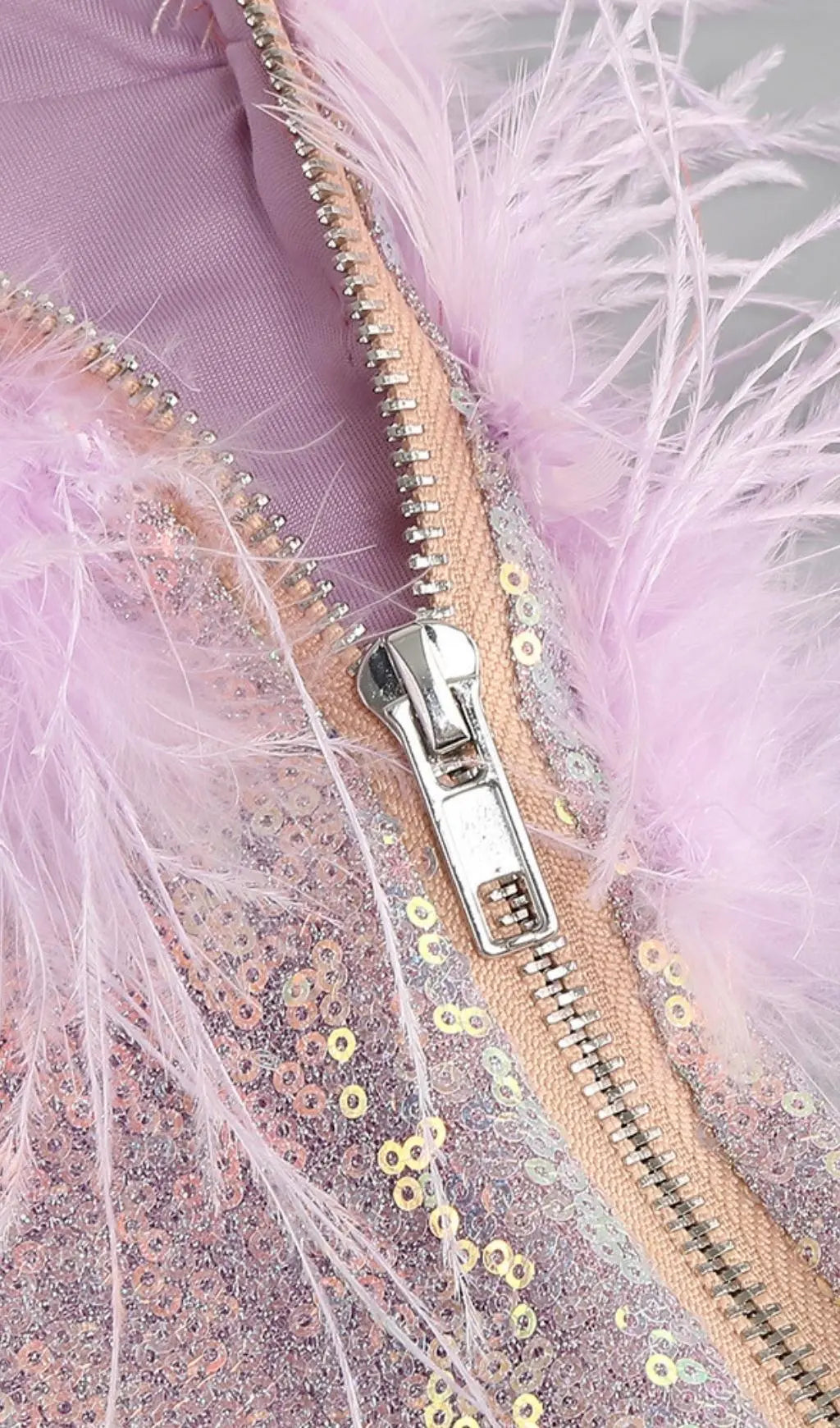 fed301fd2f29659f4c3a005598cef68b.jpeg Fashionslee Women Purple One Shoulder Sequin Feather Mini Dress
