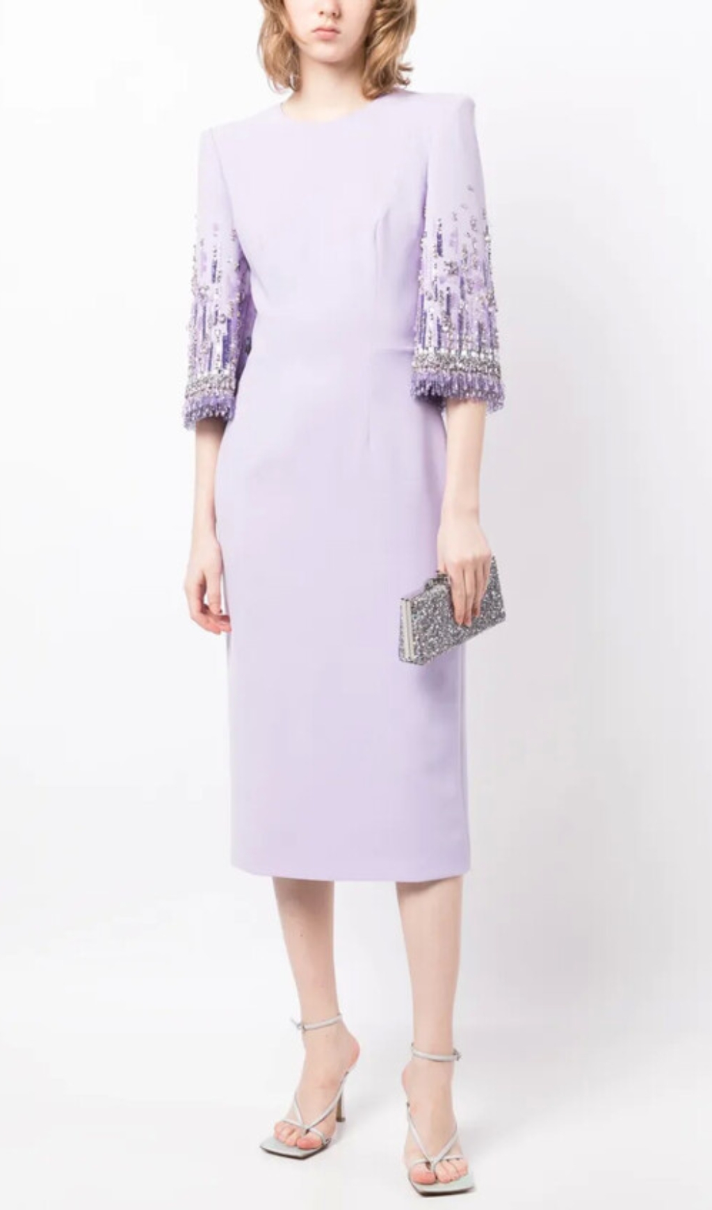 Fashionslee Women Dagny Embellished Midi Dress