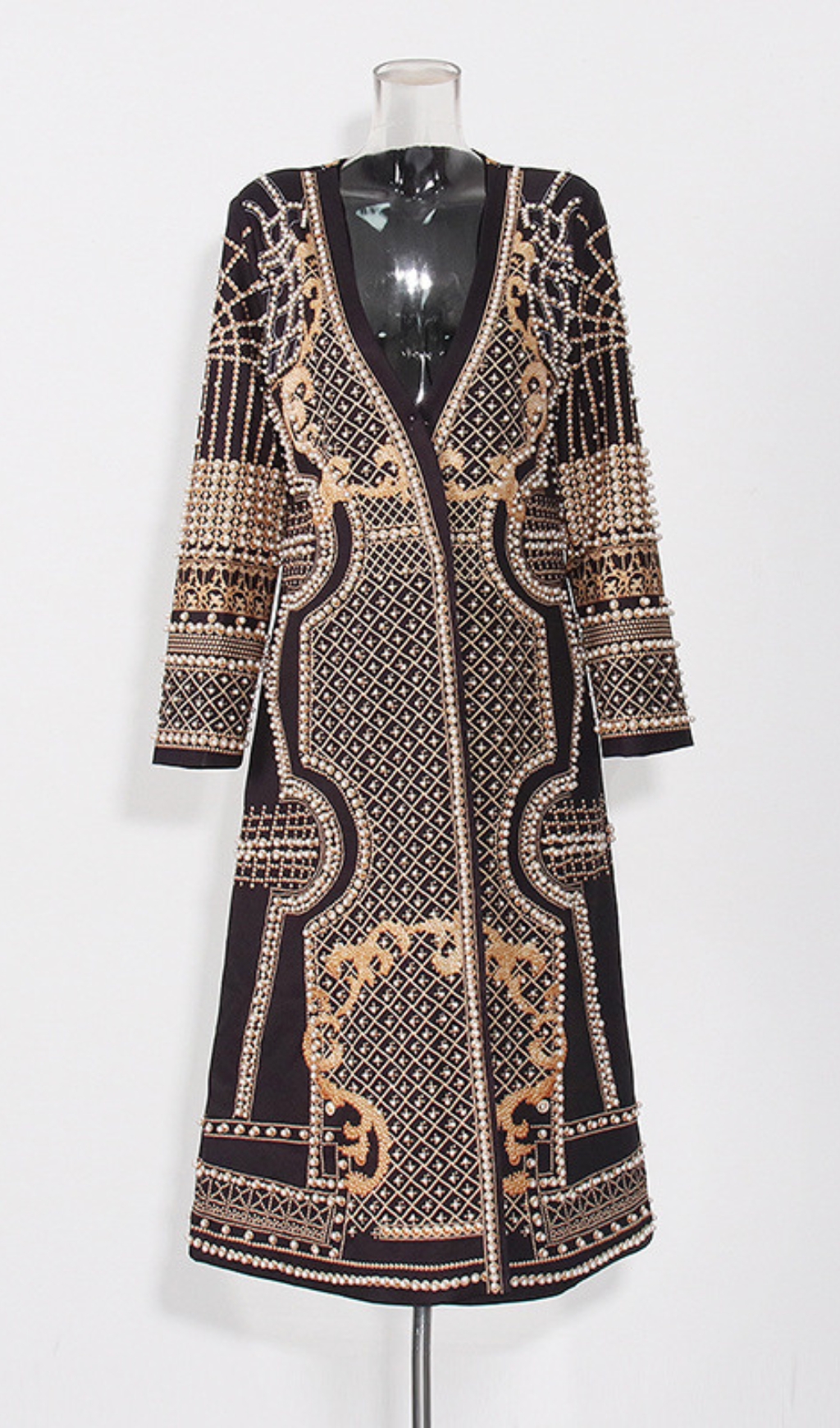Fashionslee Women Cadilyn Vintage Pearl Coat