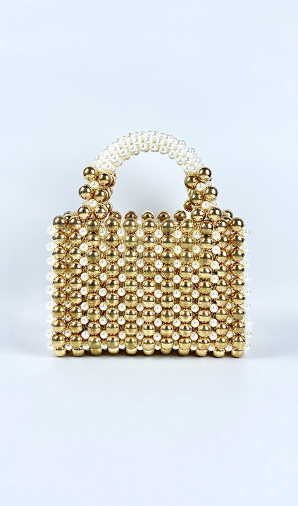 ff7702aa2d20bc197b8c68447e0f500f.jpg Fashionslee Women Damla Gold Bead Handbag