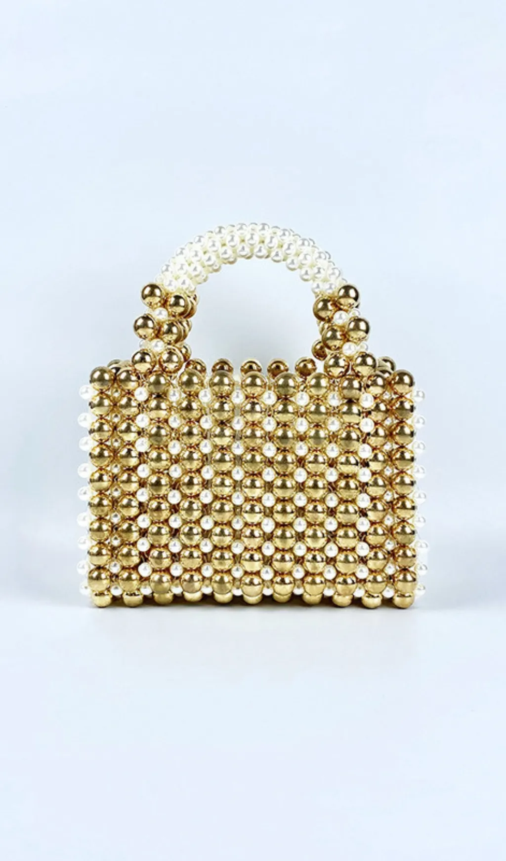 TRENDING GOLD BEAD CLUTCH BAG - OWNCI