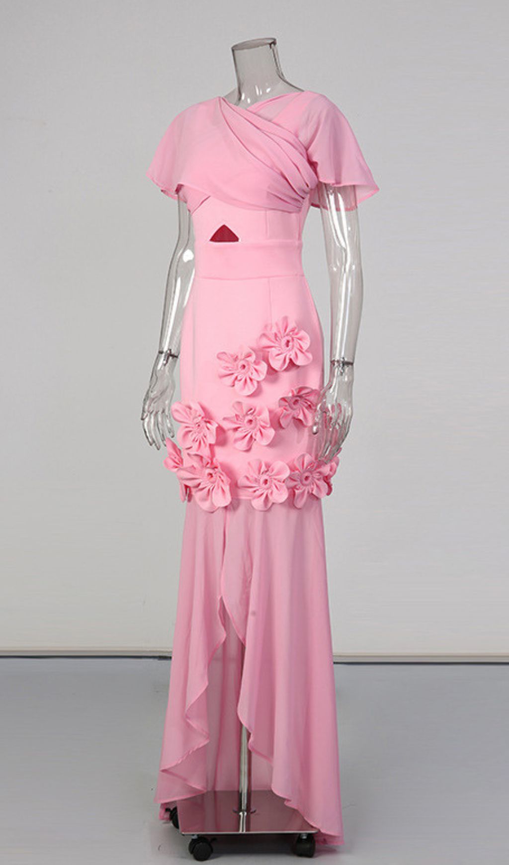 ff7c8cd223228e94137b8c56cfa27350.jpg Fashionslee Women Jaelyn Pink Flower Maxi Dress