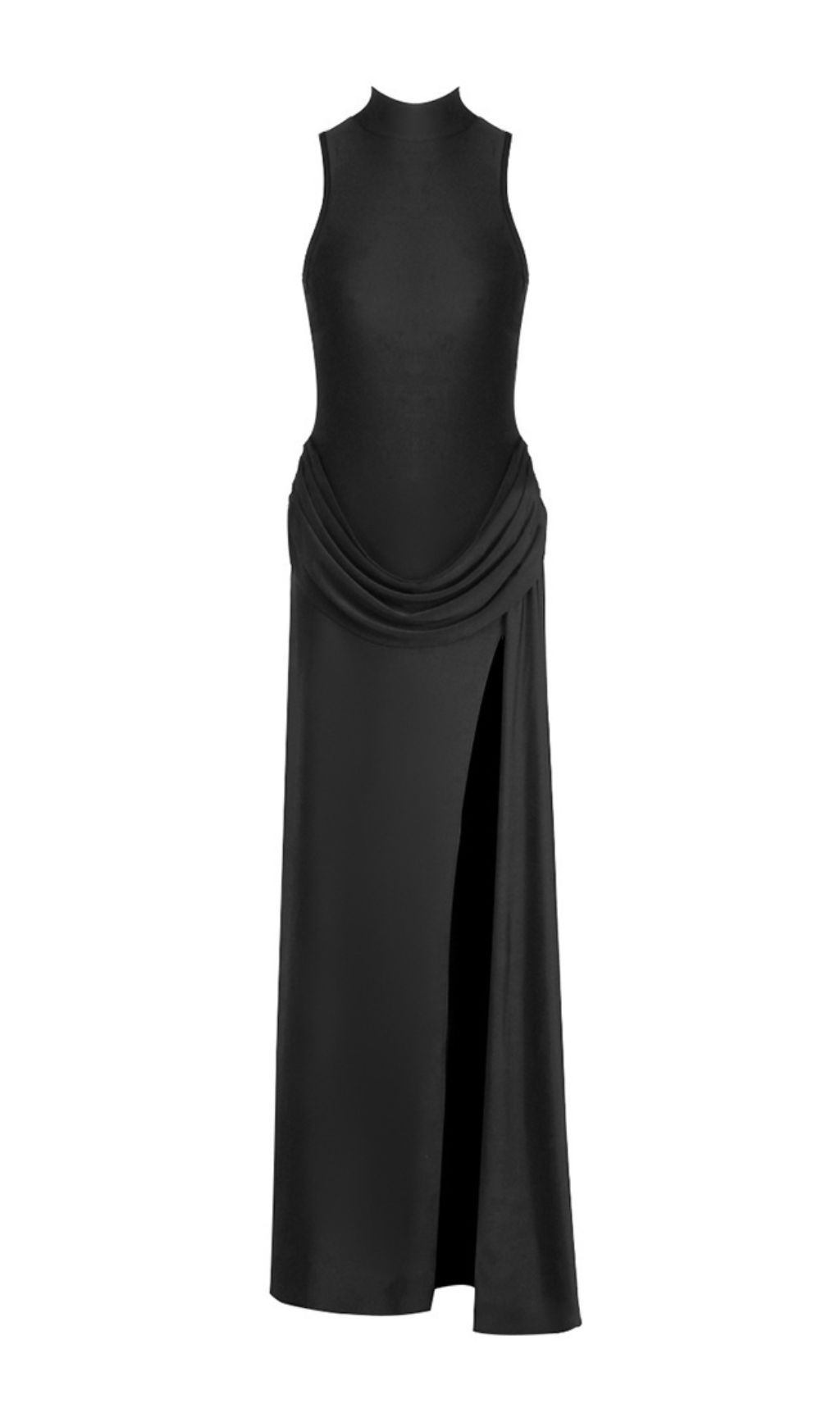 ff8d97ce7b1143d83dc782818785ff92.jpg Fashionslee Women Gryta Black Halter Ruched Maxi Dress