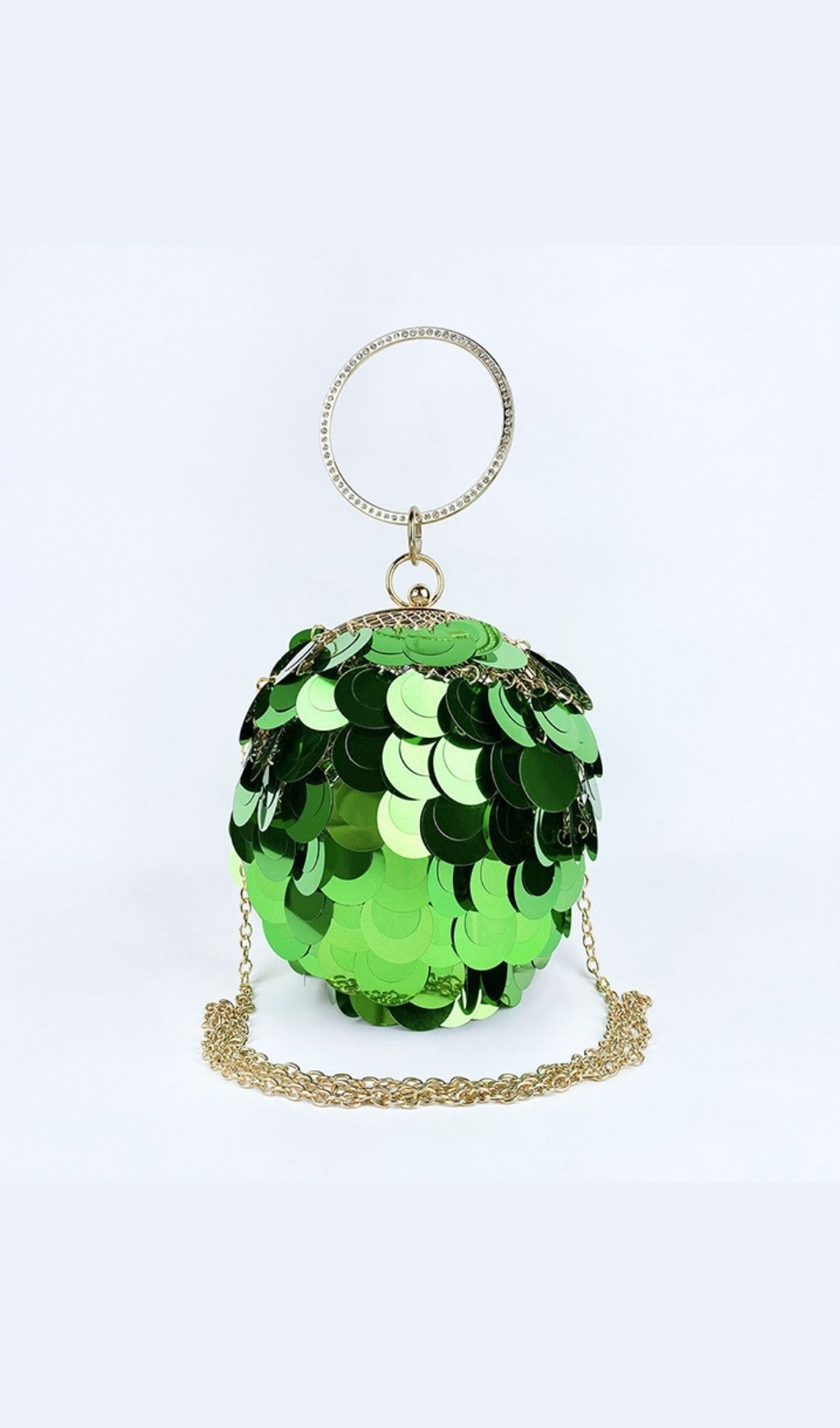 ffc7e8415d811e9e0fe4e14a11b94f8a.jpg Fashionslee Women Adaiba Green Ball Sequin Bag