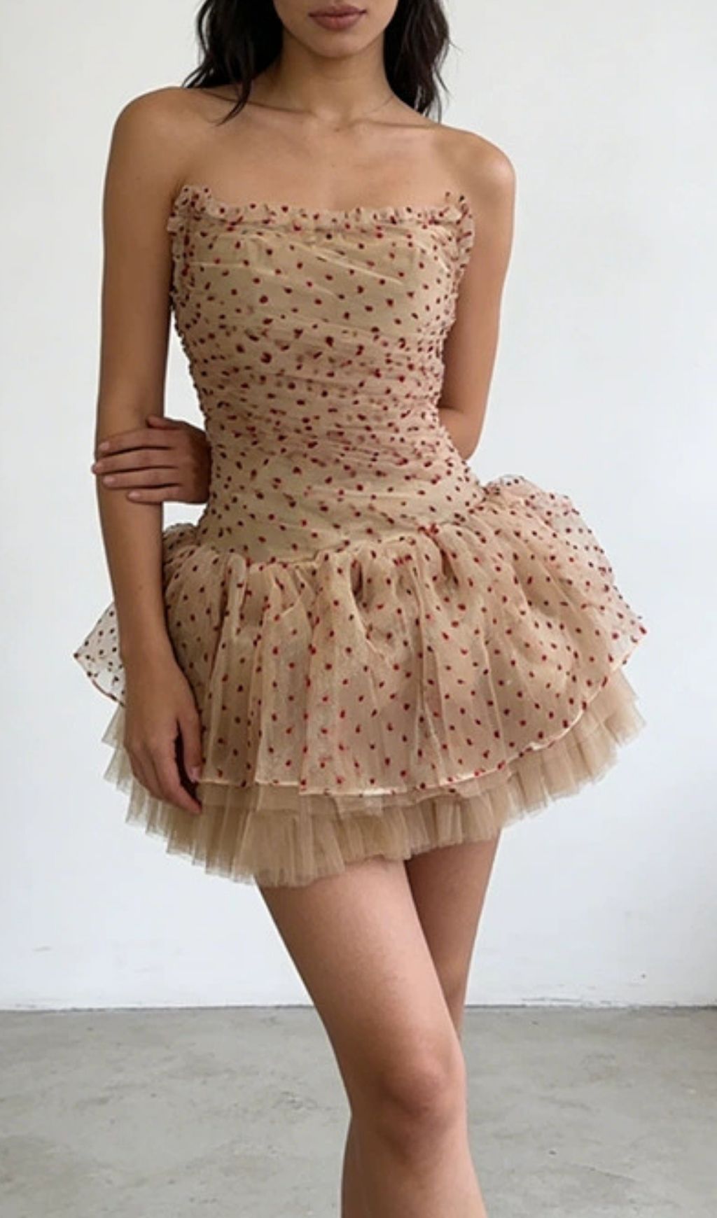 VIRAL STRAPLESS MESH MINI DRESS - OWNCI VIRAL STRAPLESS MESH MINI DRESS - OWNCI
