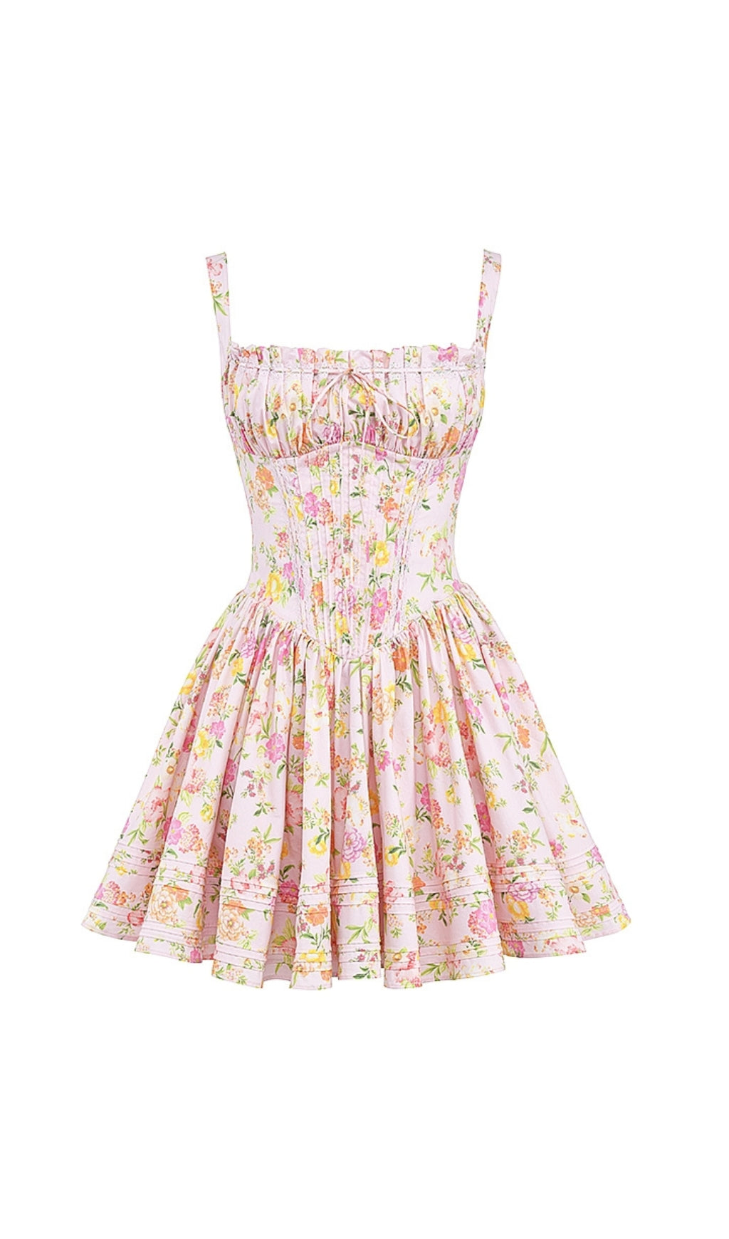 FLORAL AESTHETIC MINI DRESS – VIRAL PRINT - OWNCI FLORAL AESTHETIC MINI DRESS – VIRAL PRINT - OWNCI
