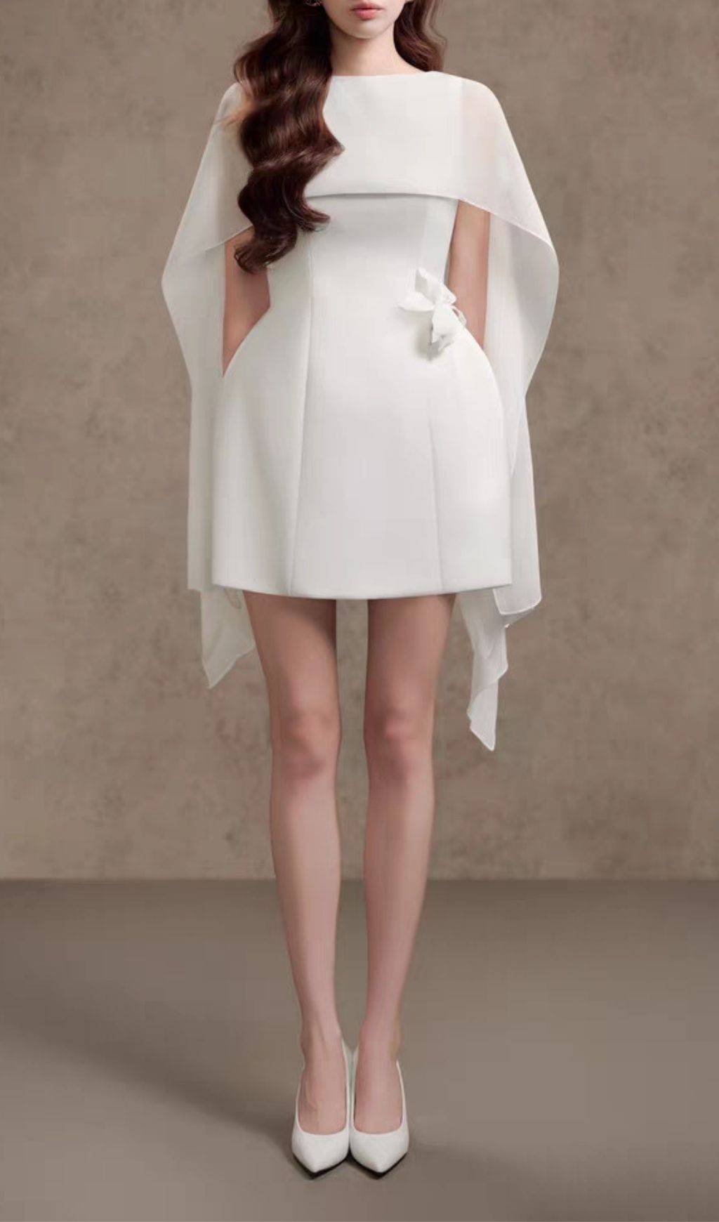 038ee43da1c5fc77452714c8e3ccf5f0.jpg Fashionslee Women Kenya Flower Mini Dress With Shawl
