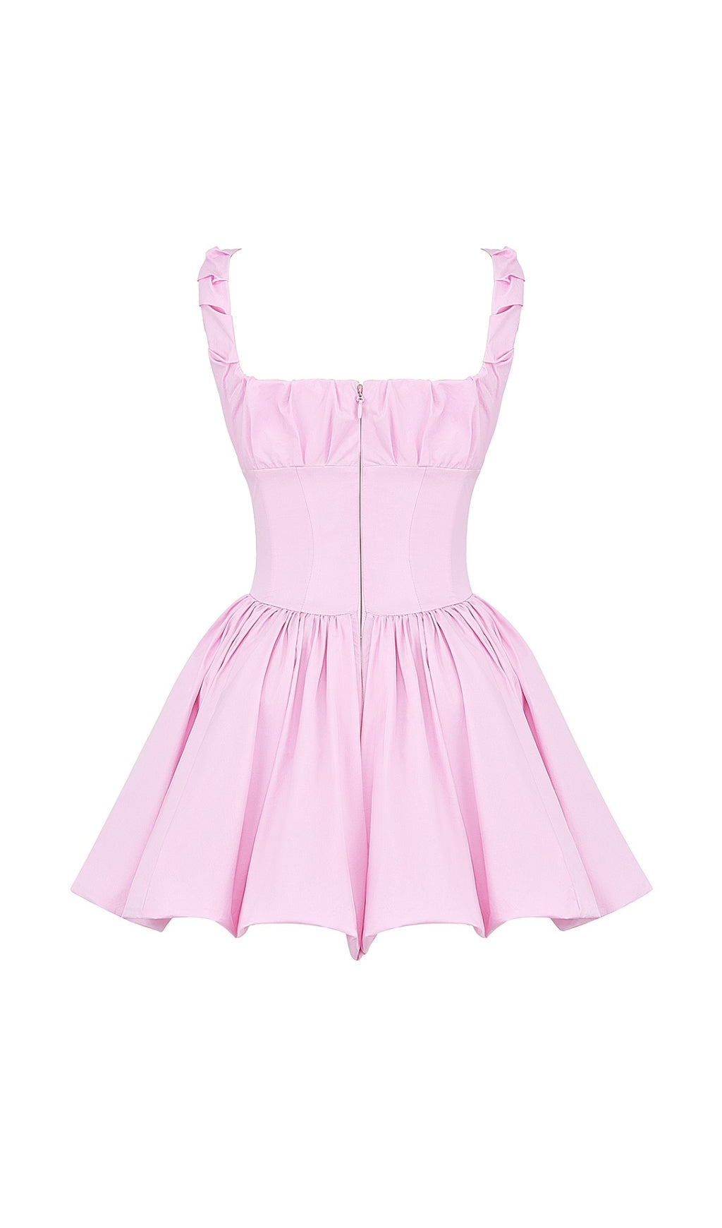 PINK STRAPPY MINI DRESS: VIRAL AESTHETIC - OWNCI