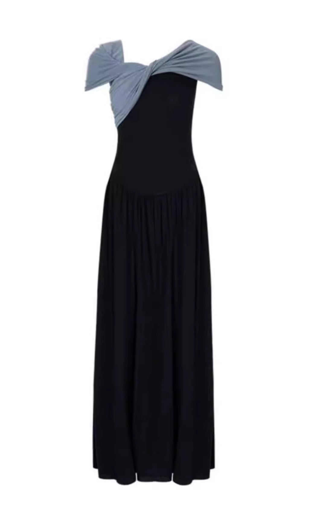 04665b38e49c153eabef5647028552b9.jpeg Fashionslee Women Aurai Contrast Color Knit Maxi Dress