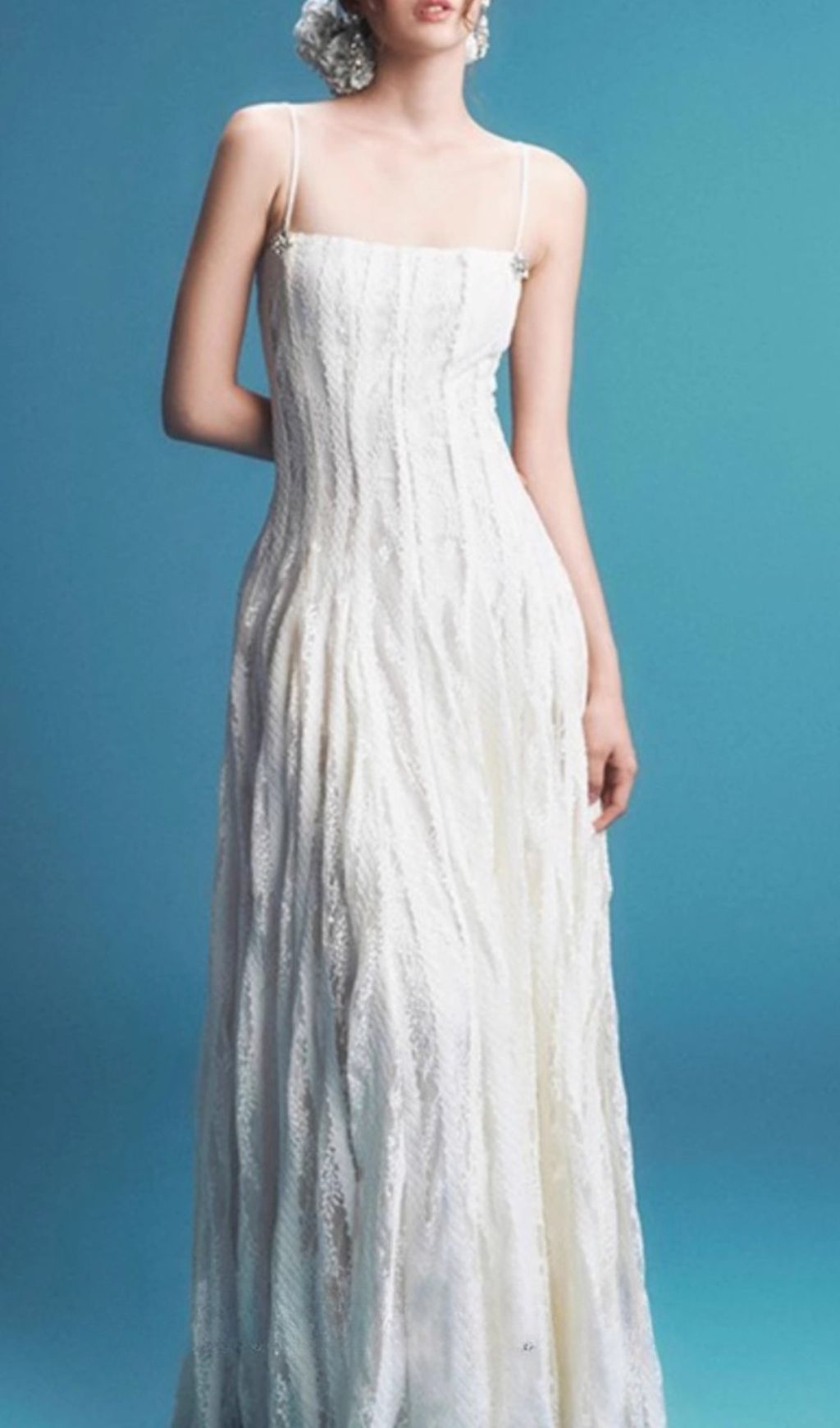 Fashionslee Women Jnyah Strappy Lace Maxi Dress