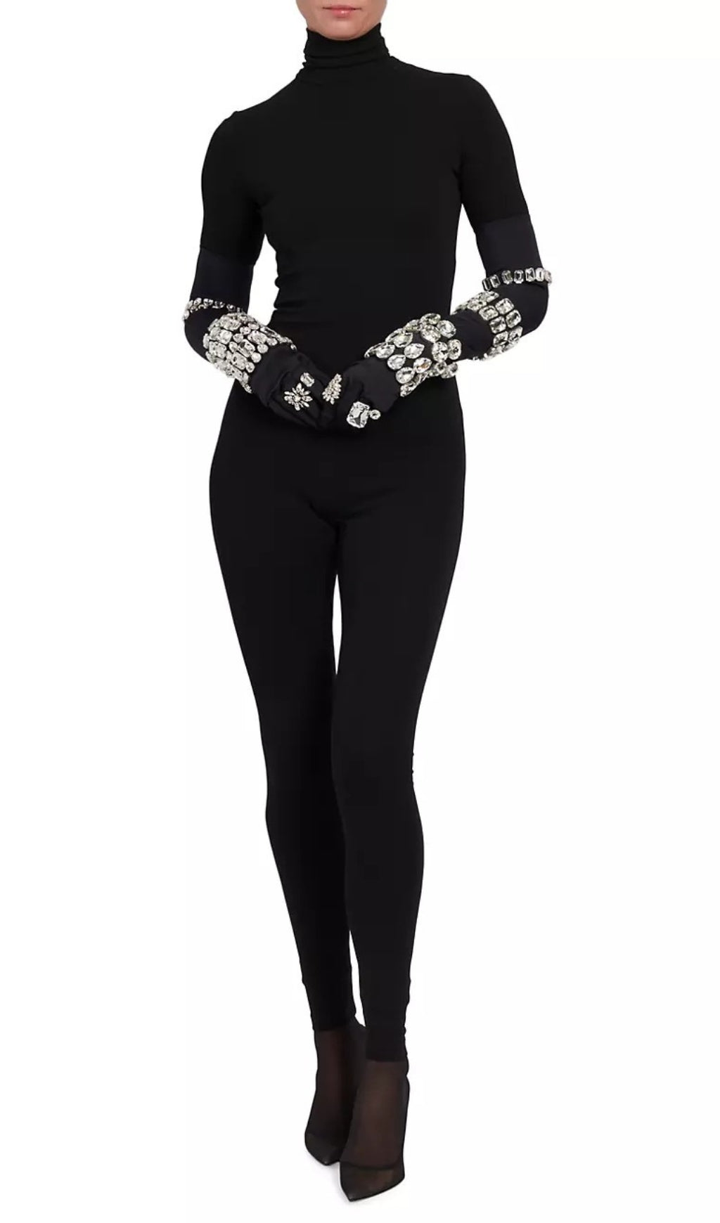 Fashionslee Women Alaina Crystal Embellished Jumpsuit