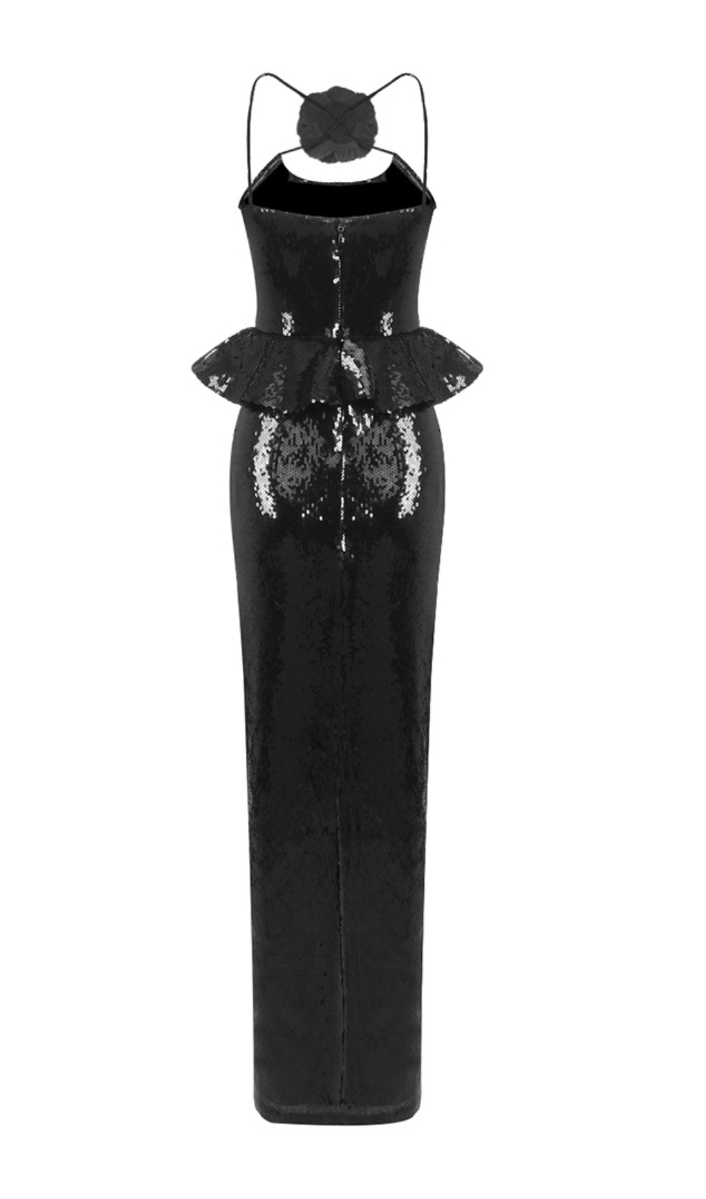 04d47de39cb49d919cb06dfddbffd2d2.jpg Fashionslee Women Citlali Black Flower Sequin Maxi Dress