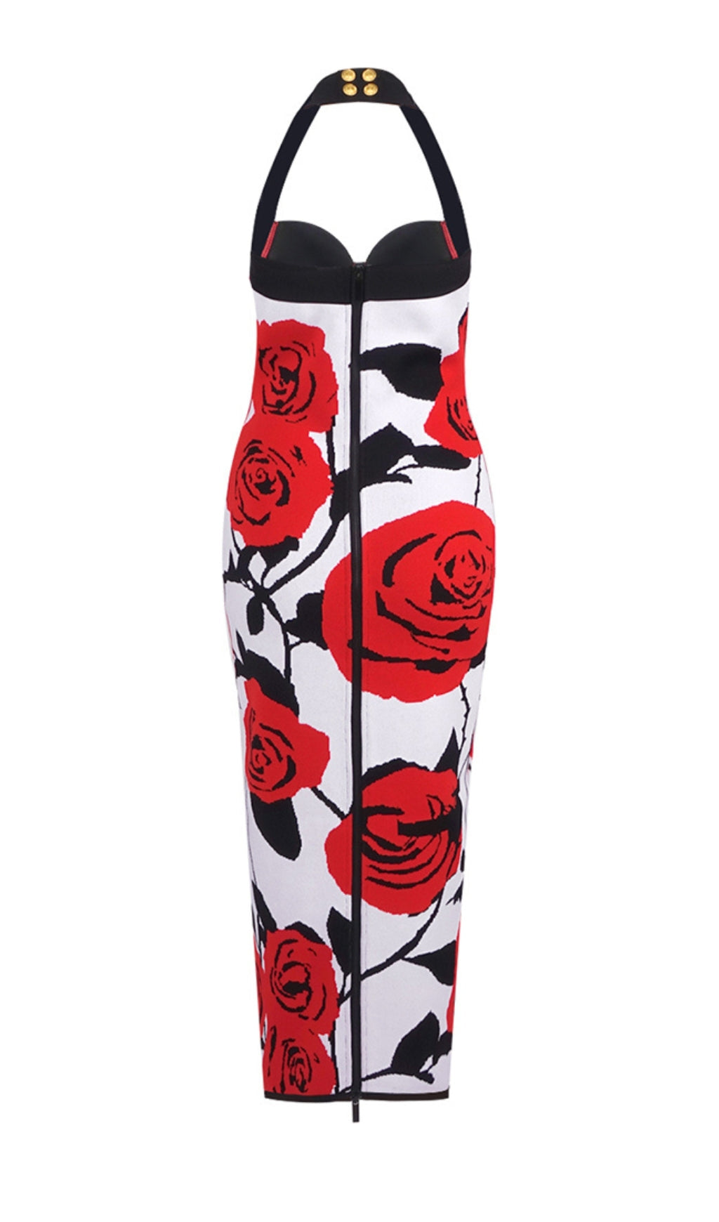 Fashionslee Women Atenea Flower Midi Bandage Dress