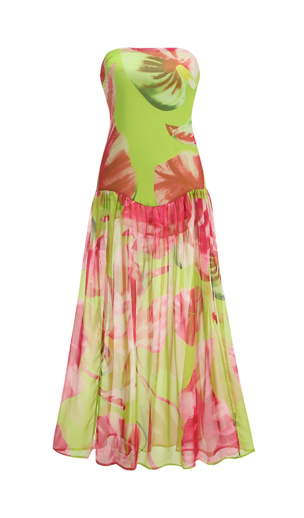 0ae062c5bd5bef07819e3567c17929d0.jpeg Fashionslee Women Arava Green Printed Slit Maxi Dress