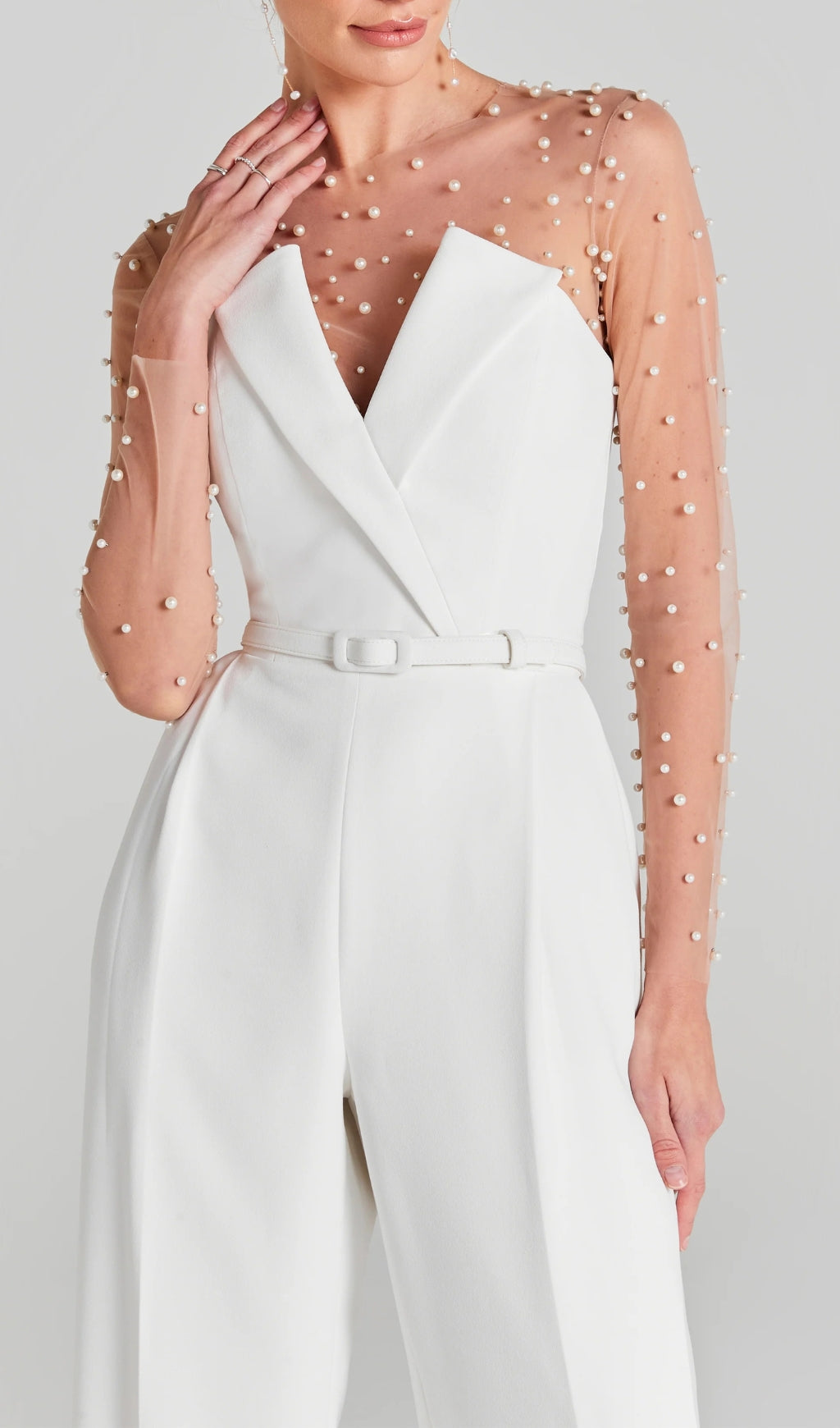 Fashionslee Women Anicca Pearl Bodysuit And Jumpsuit