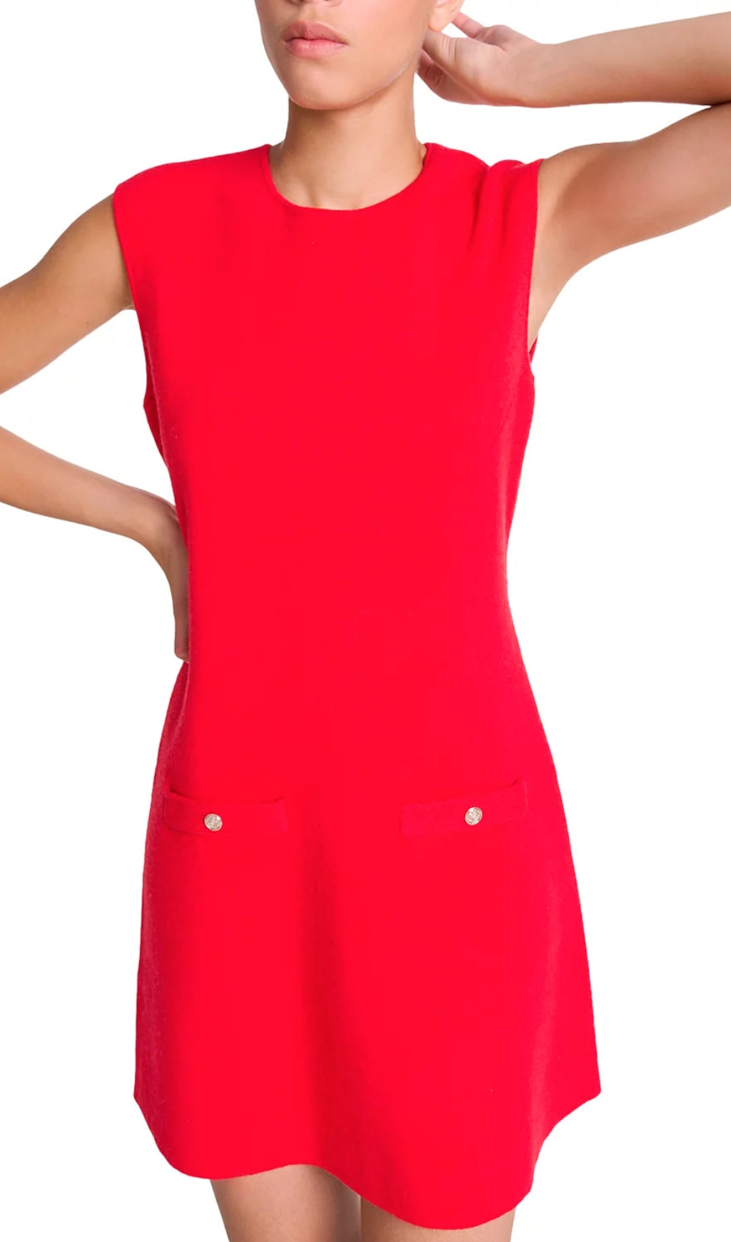 0e53a97ca0085a285a183194b83865cf.jpg Fashionslee Women Roquette Red Layered Knit Mini Dress