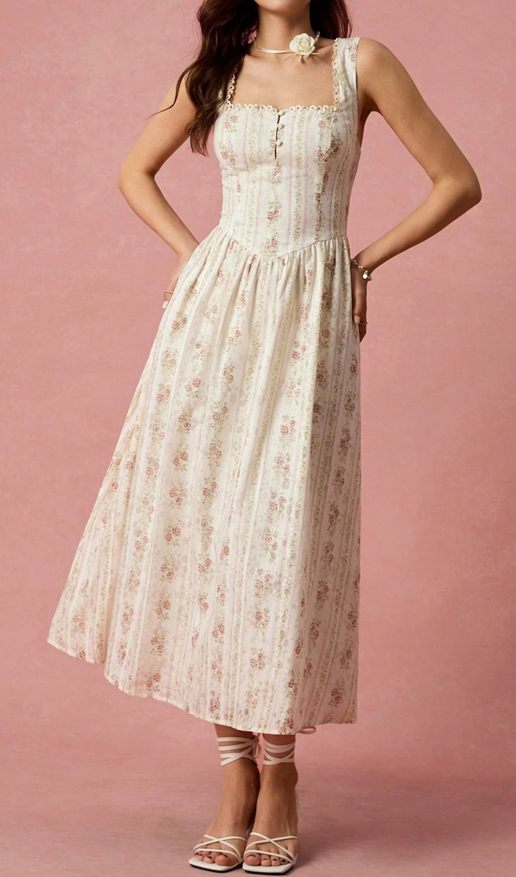 10f8c7296e03f70abb94a6c62625f73f.jpg Fashionslee Women Landri Floral Midi Dress