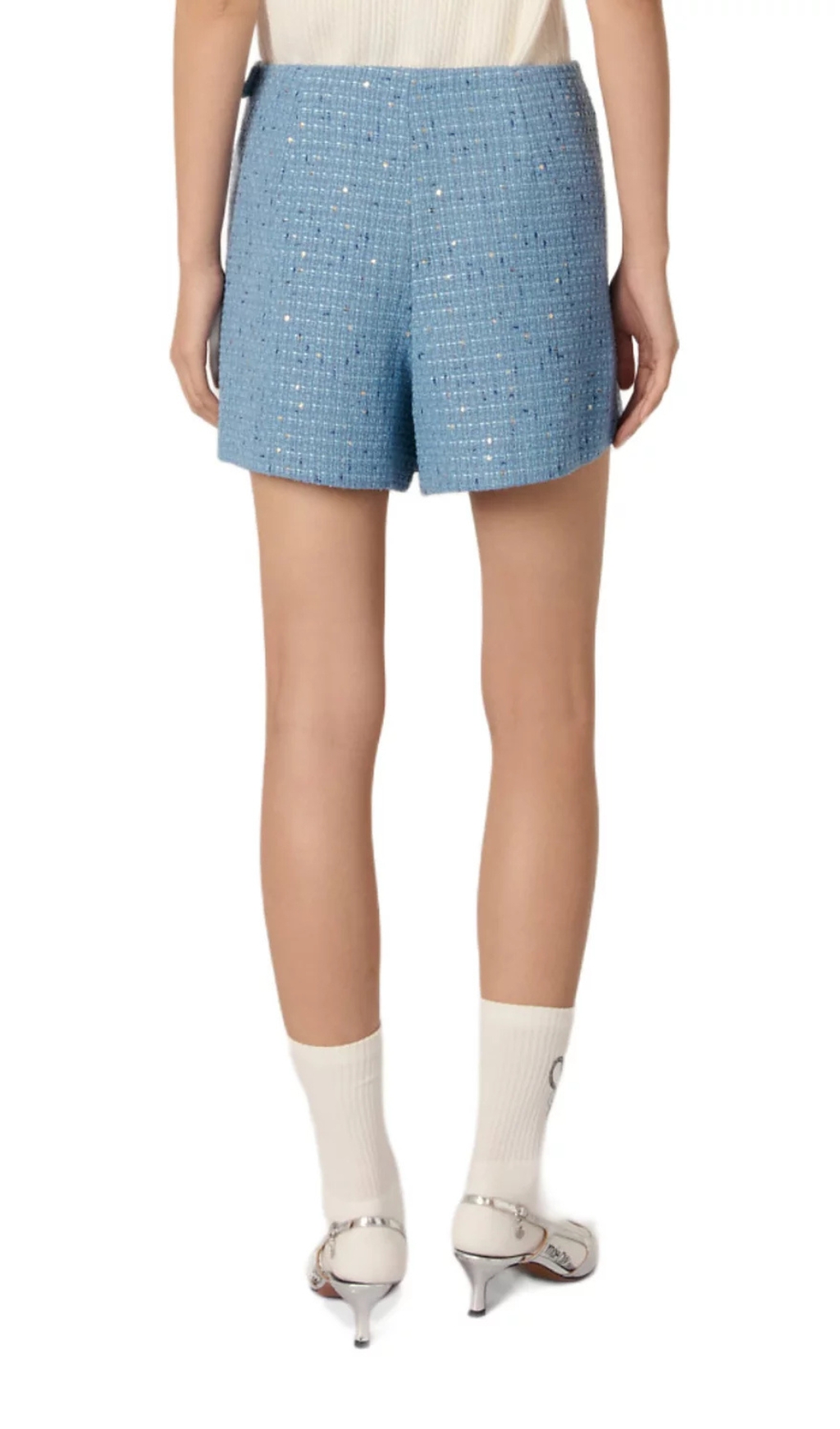 17d72ad1cf2cca483dfc4b36fc586b16.jpg Fashionslee Women Pleated Tweed Skort