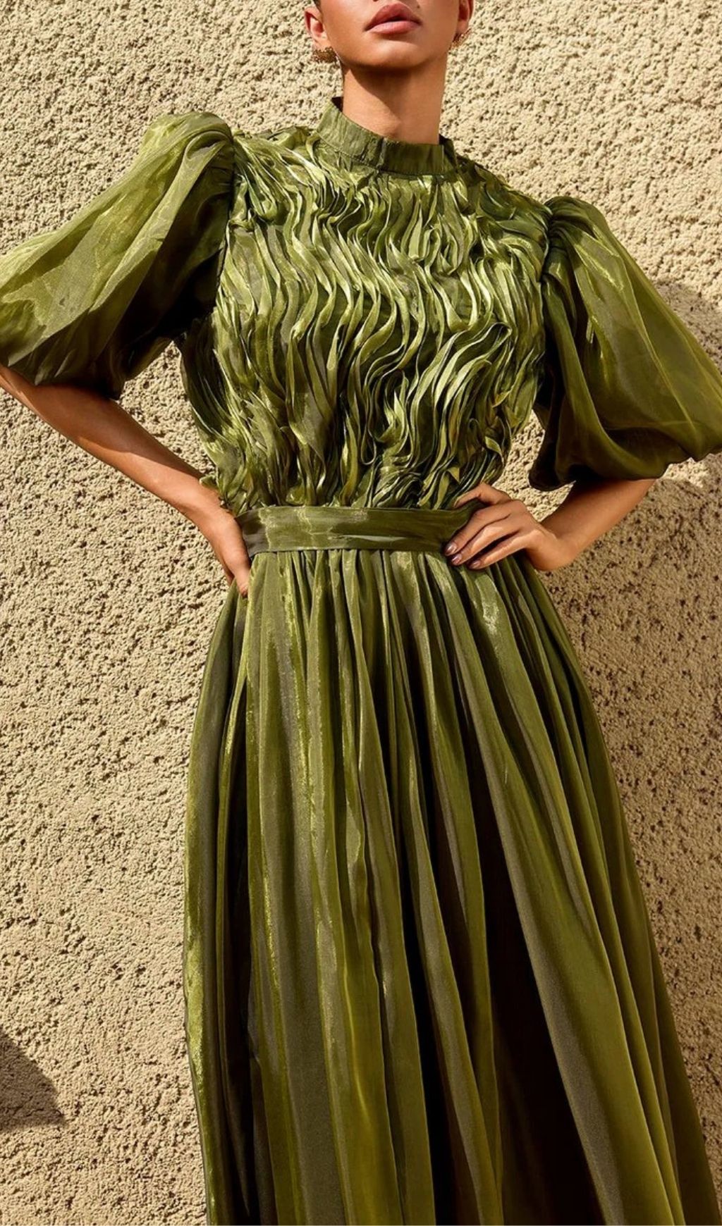 187a3431ca893d97d8d5ce4f7fc5ba1b.jpg Fashionslee Women Zylarion Puff Sleeve Ruffle Maxi Dress