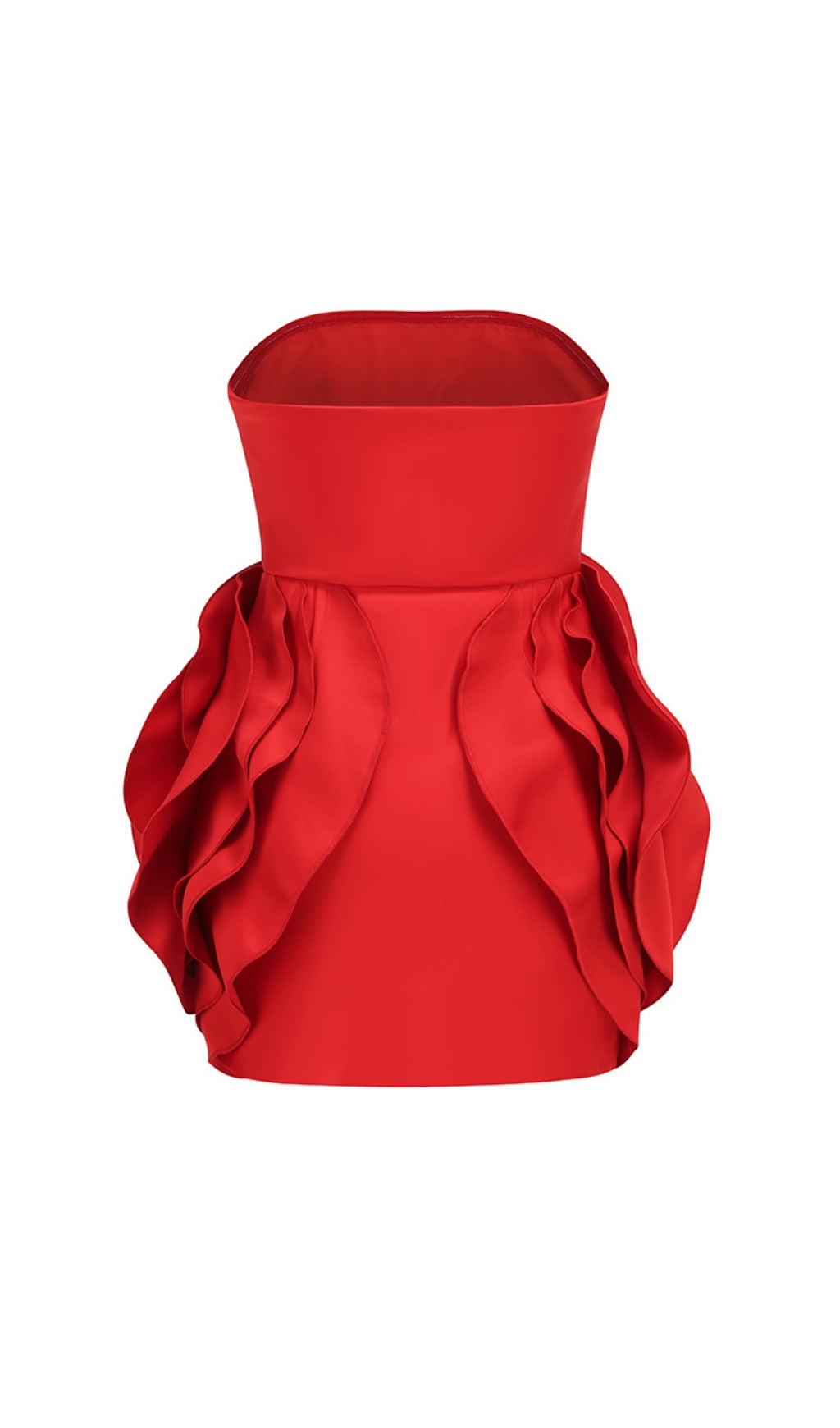 Fashionslee Women Ayat Strapless Flower Mini Dress