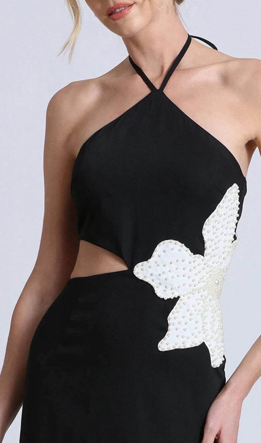 TRENDING FLORAL CUTOUT BANDAGE MIDI DRESS - OWNCI TRENDING FLORAL CUTOUT BANDAGE MIDI DRESS - OWNCI