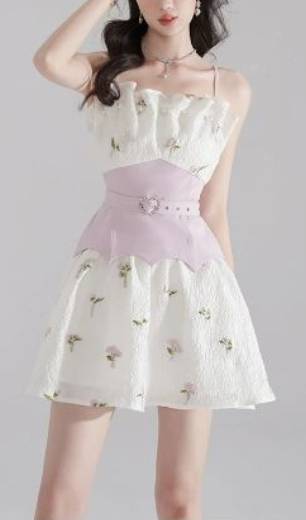 1b6fa3757481fcb905d7e14e9923cae7.jpeg Fashionslee Women Aalilyanna Embroidered Jacquard Mini Dress