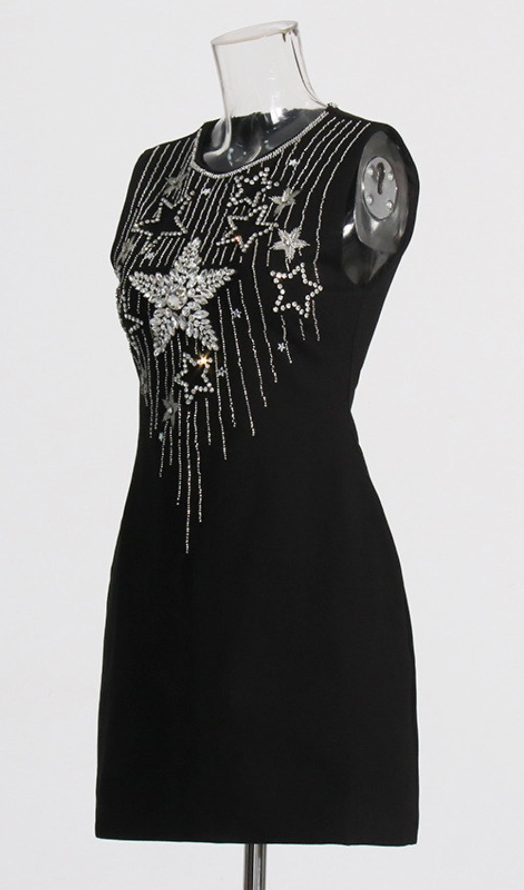 Fashionslee Women Abelia Stars Embroidered Mini Dress