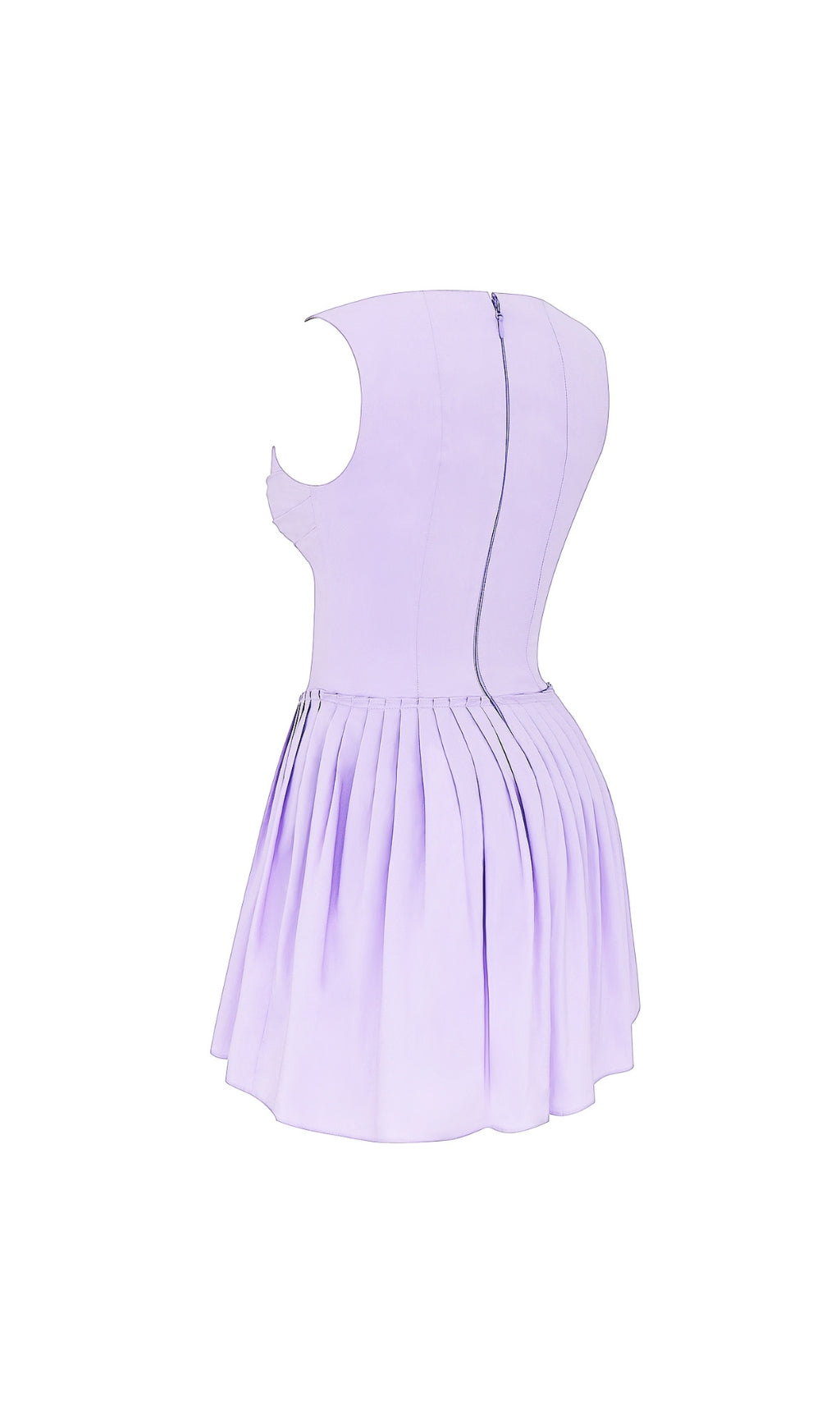1cccd1ba3954bfff1a276f787d876f62.jpeg Fashionslee Women Attina Purple Pleated Mini Dress