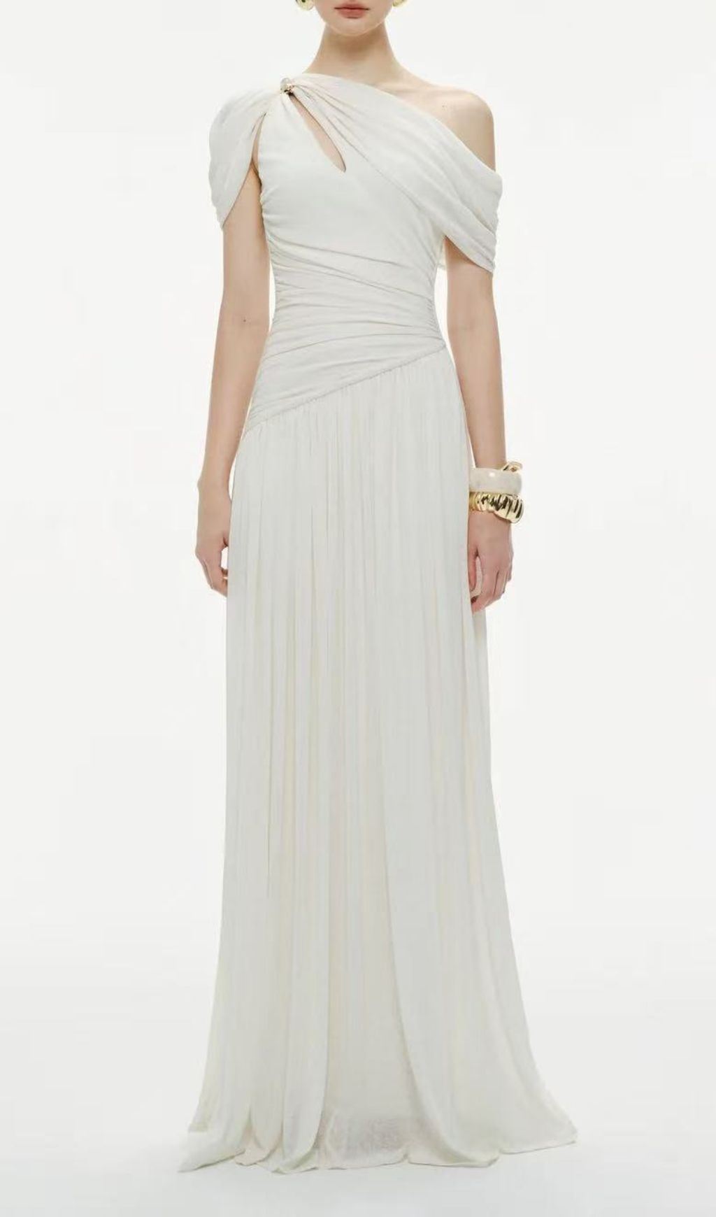 Fashionslee Women Joella Ruched Maxi Dress