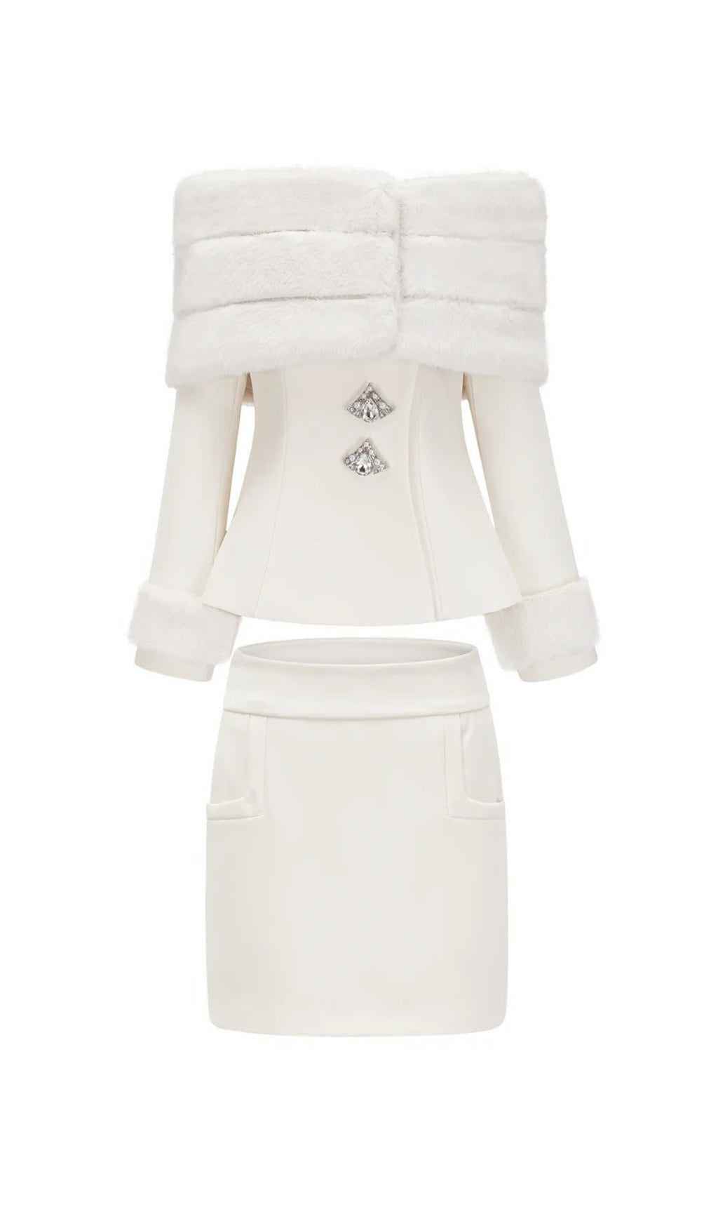 VINTAGE AESTHETIC FAUX-FUR CO-ORD SET - OWNCI