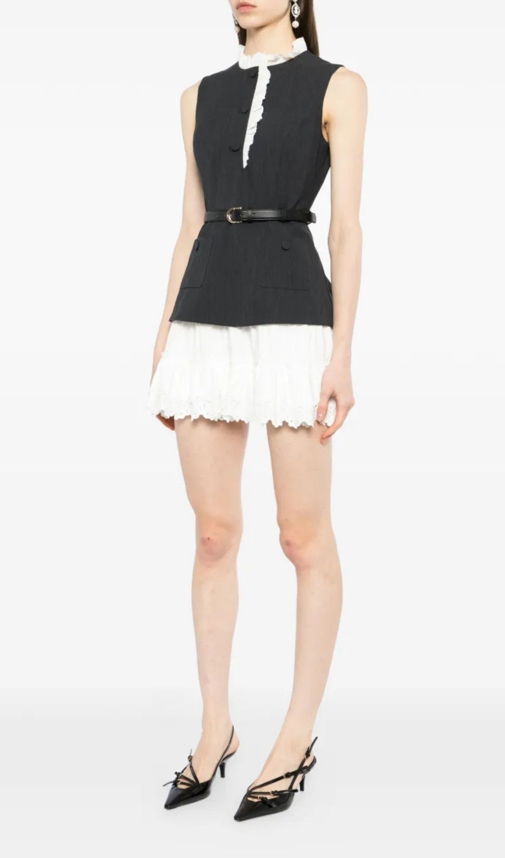 205319688a83f0d720b91dc610ea0e99.jpg Fashionslee Women Grey Belted Mini Dress