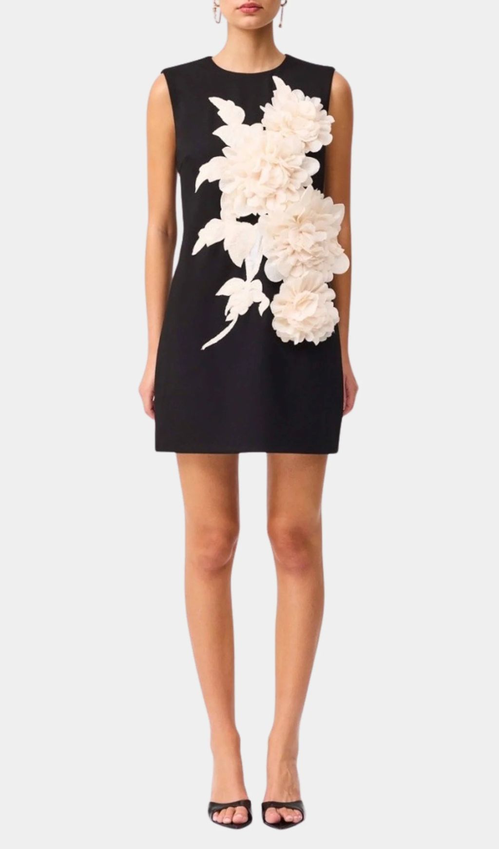 Fashionslee Women Jocasta Sleeveless Flower Mini Dress