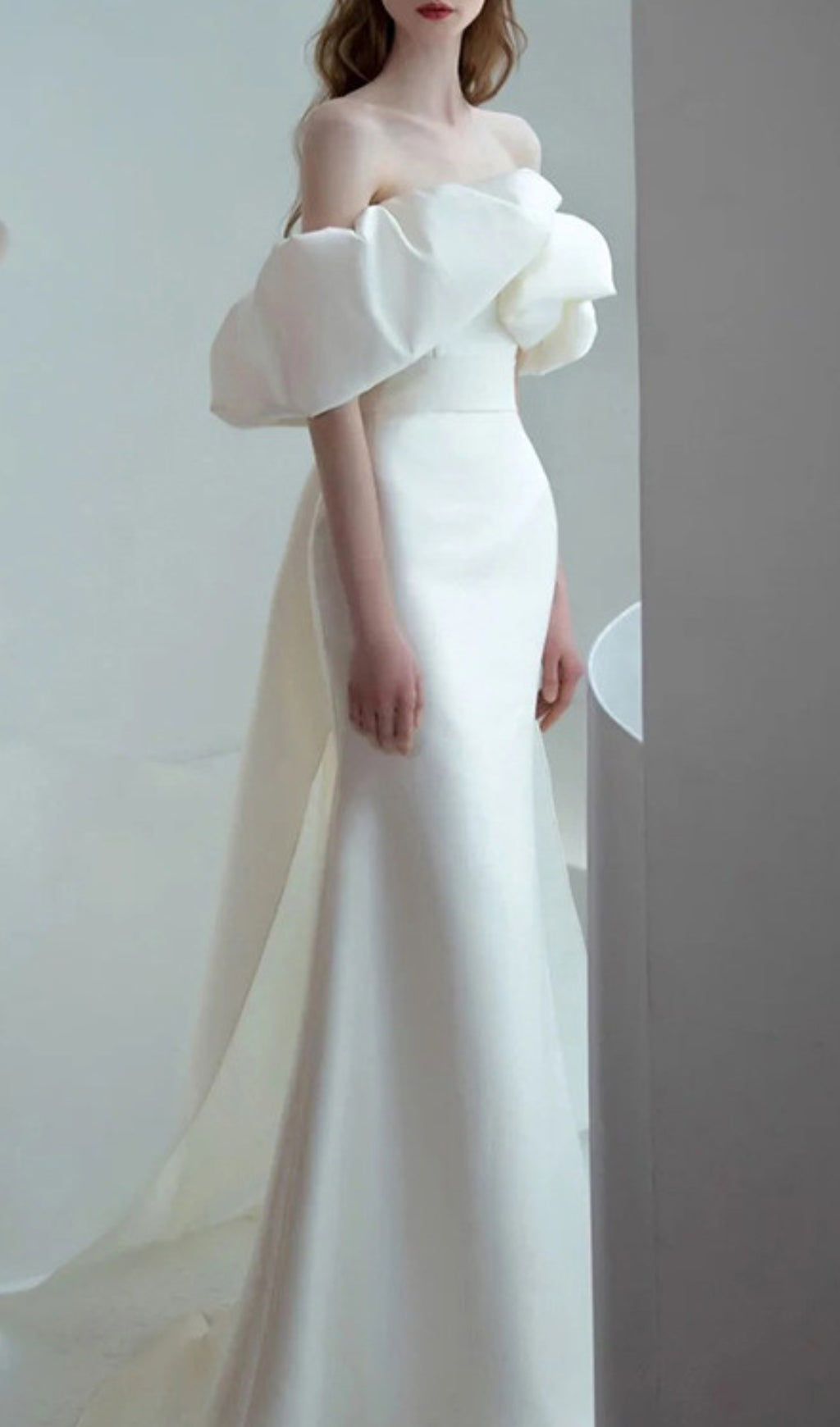 2227a5f559f9f9027ed6b22991fd15f5.jpeg Fashionslee Women Avianna White One Shoulder Wedding Dress
