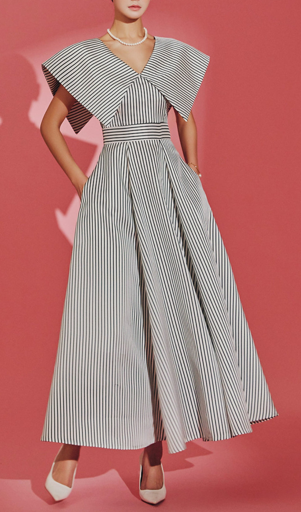 24f3fe6196ac8b477a98ac4d924b69a6.jpeg Fashionslee Women Arama Stripes Maxi Dress