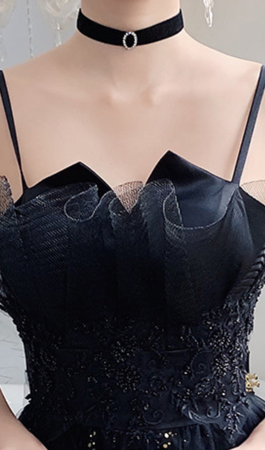 27141cf8c48c1f17791411cb3cafe676.jpg Fashionslee Women Chiye Black Strappy Mesh Maxi Dress