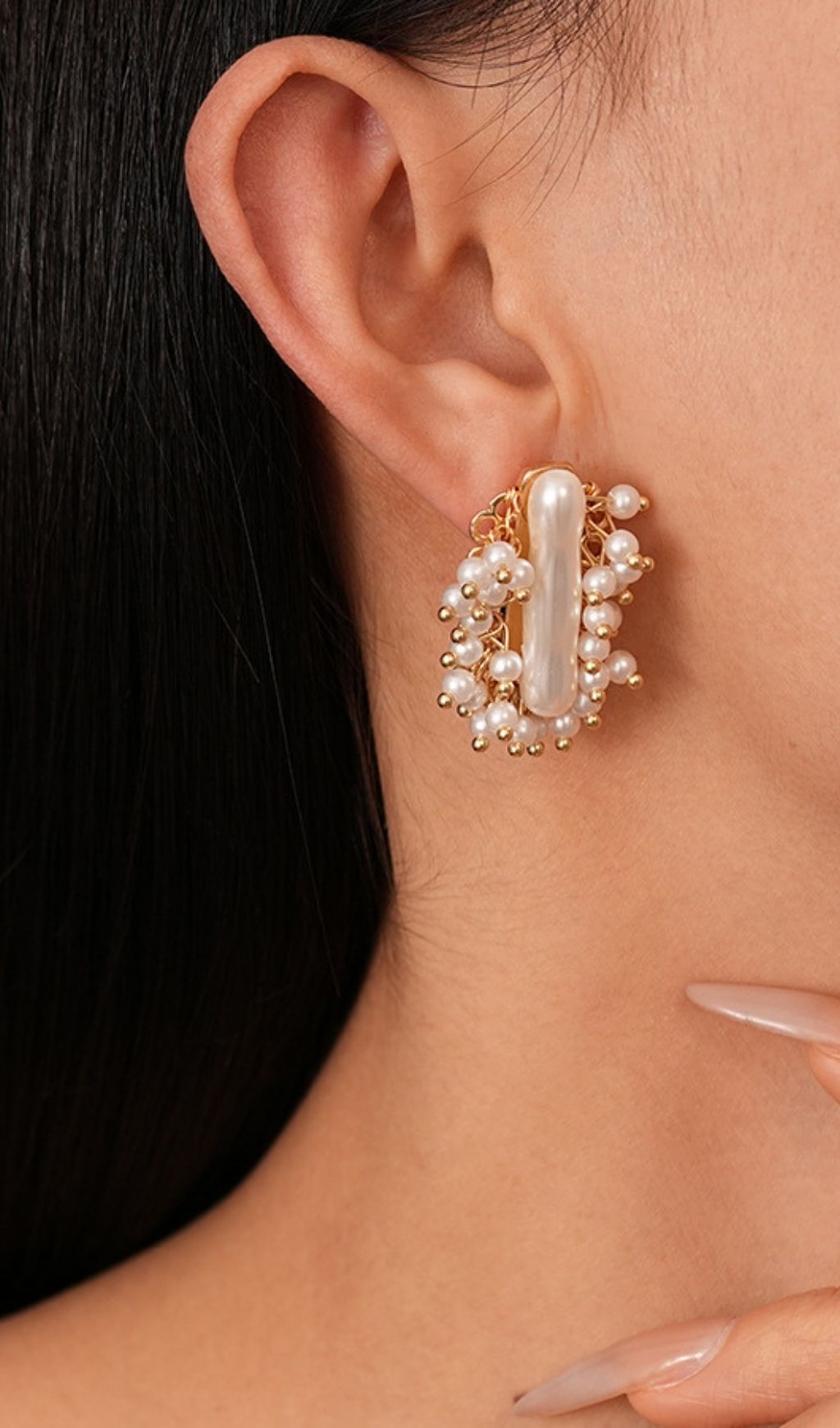 27a169a074f734a5d762b24a37a519ad.jpg Fashionslee Women Imitation Pearl Cluster Earrings