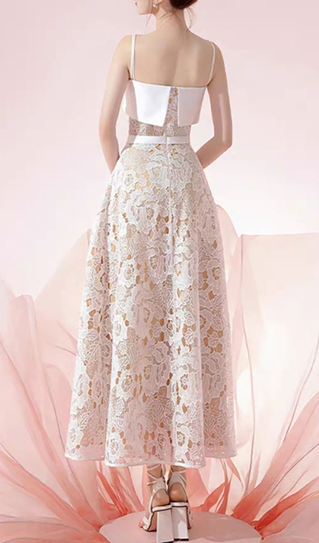 Fashionslee Women Ainara Embroidery Midi Dress
