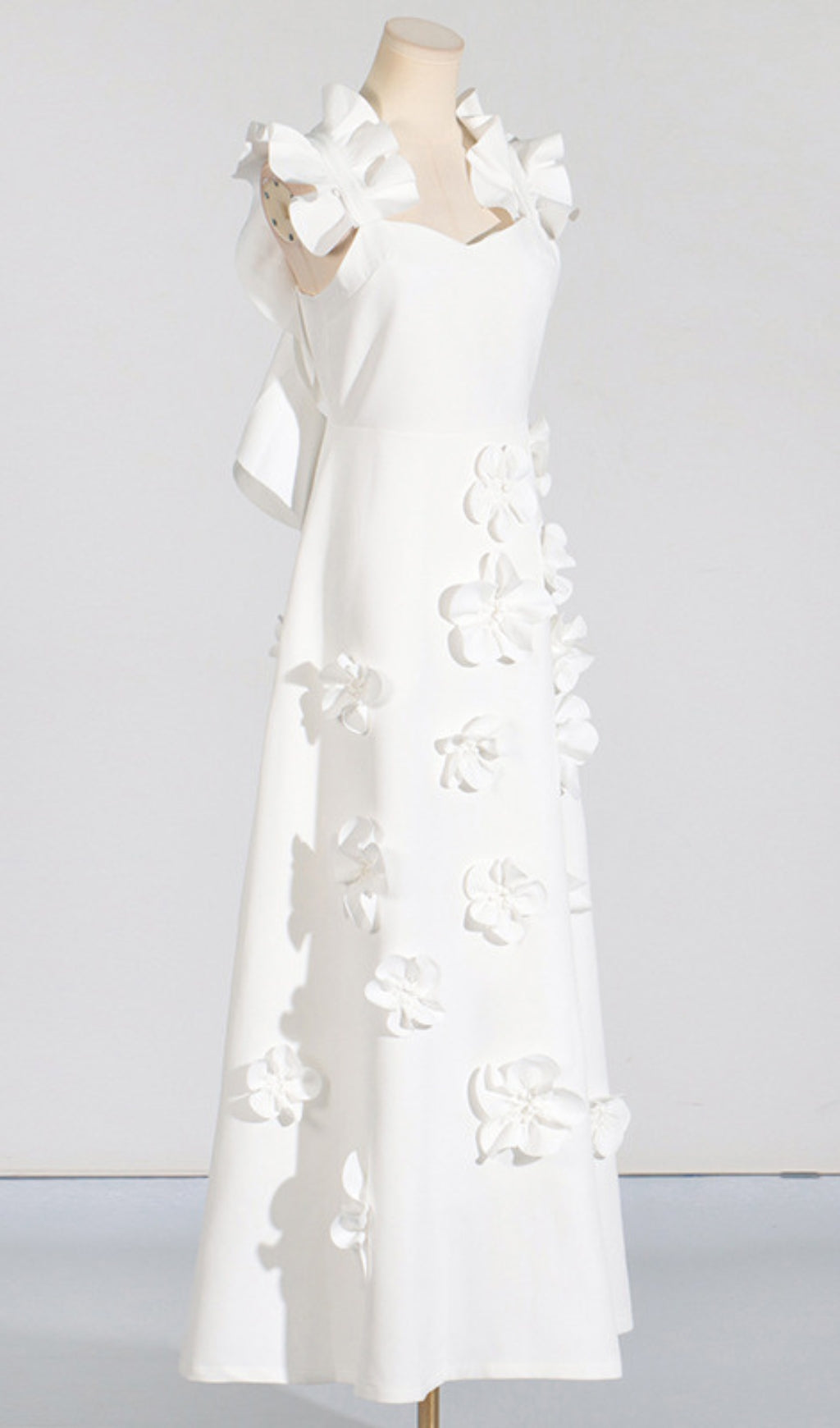 Fashionslee Women Bracha 3D Flower Maxi Dress